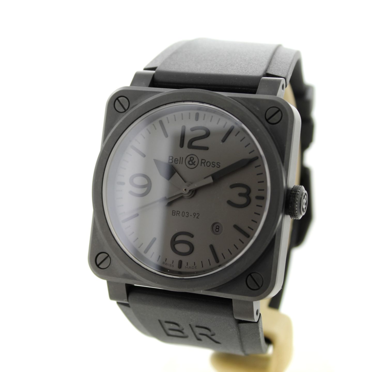 Bell & Ross BR 03 BR03-92-CBL (2018) - Zwart wijzerplaat 42mm Keramiek (4/14)