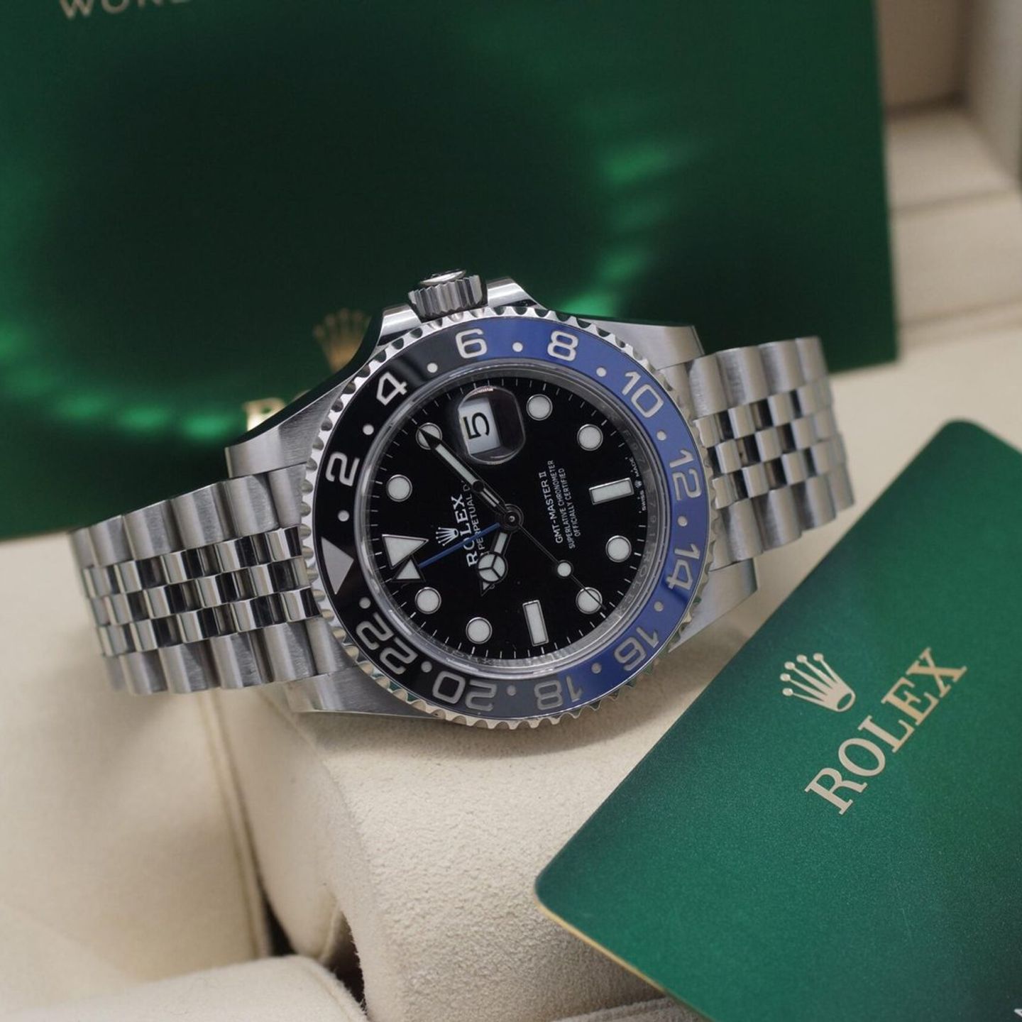 Rolex GMT-Master II 126710BLNR (2023) - Zwart wijzerplaat 40mm Staal (1/8)