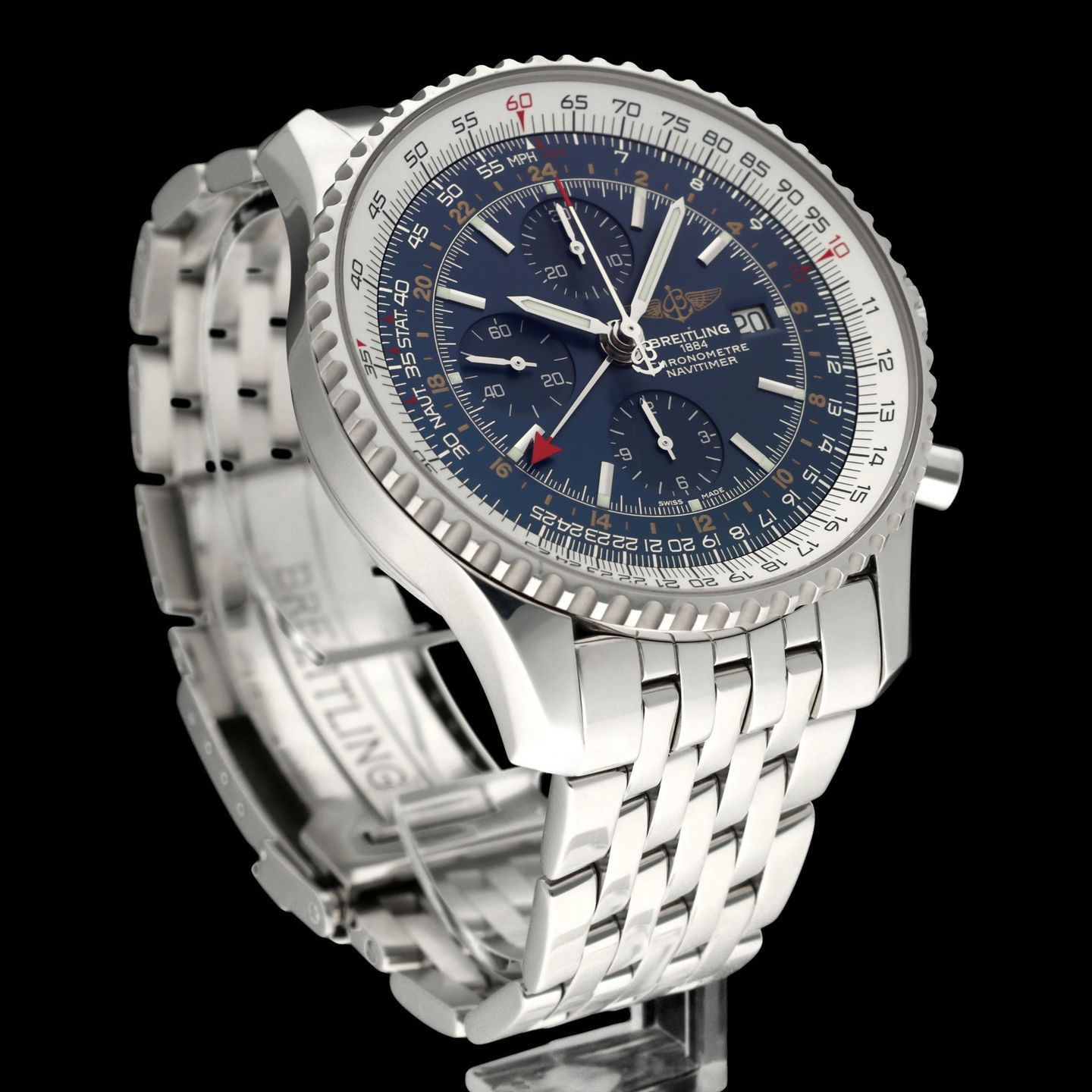 Breitling Navitimer World A24322 (2016) - 46 mm Steel case (6/8)
