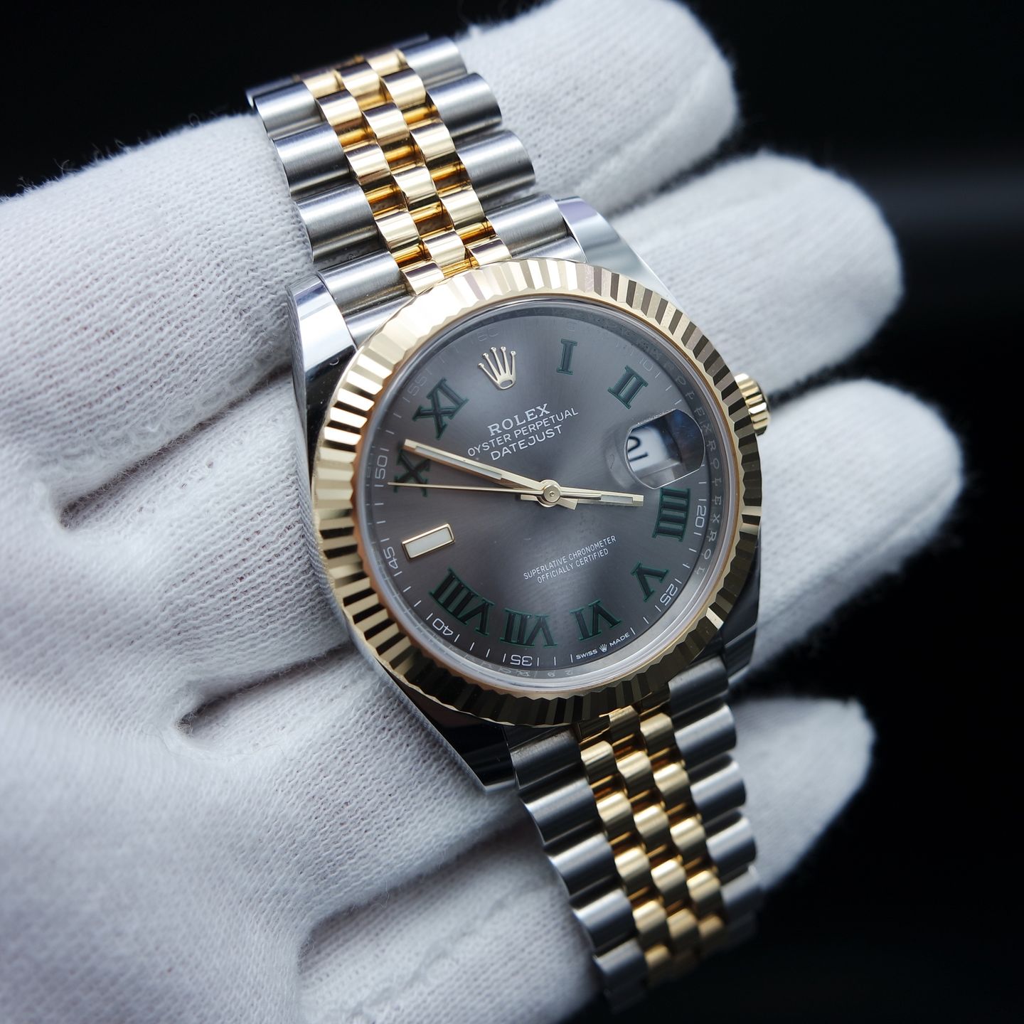 Rolex Datejust 41 126333 (2023) - Grey dial 41 mm Gold/Steel case (2/6)