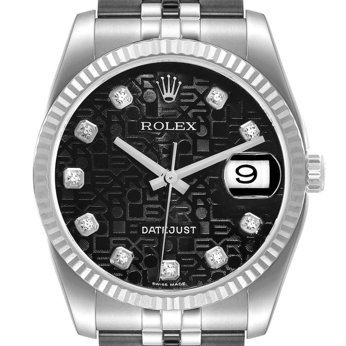 Rolex Datejust 36 116234 (2010) - Zwart wijzerplaat 36mm Staal (1/6)