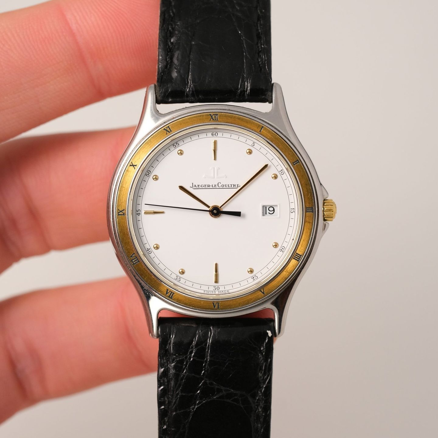 Jaeger-LeCoultre Vintage 114.5.13 (1990) - Wit wijzerplaat 35mm Staal (6/8)