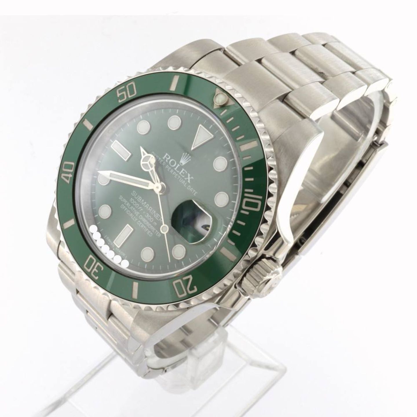 Rolex Submariner Date 116610LV (2014) - Green dial 40 mm Steel case (2/6)
