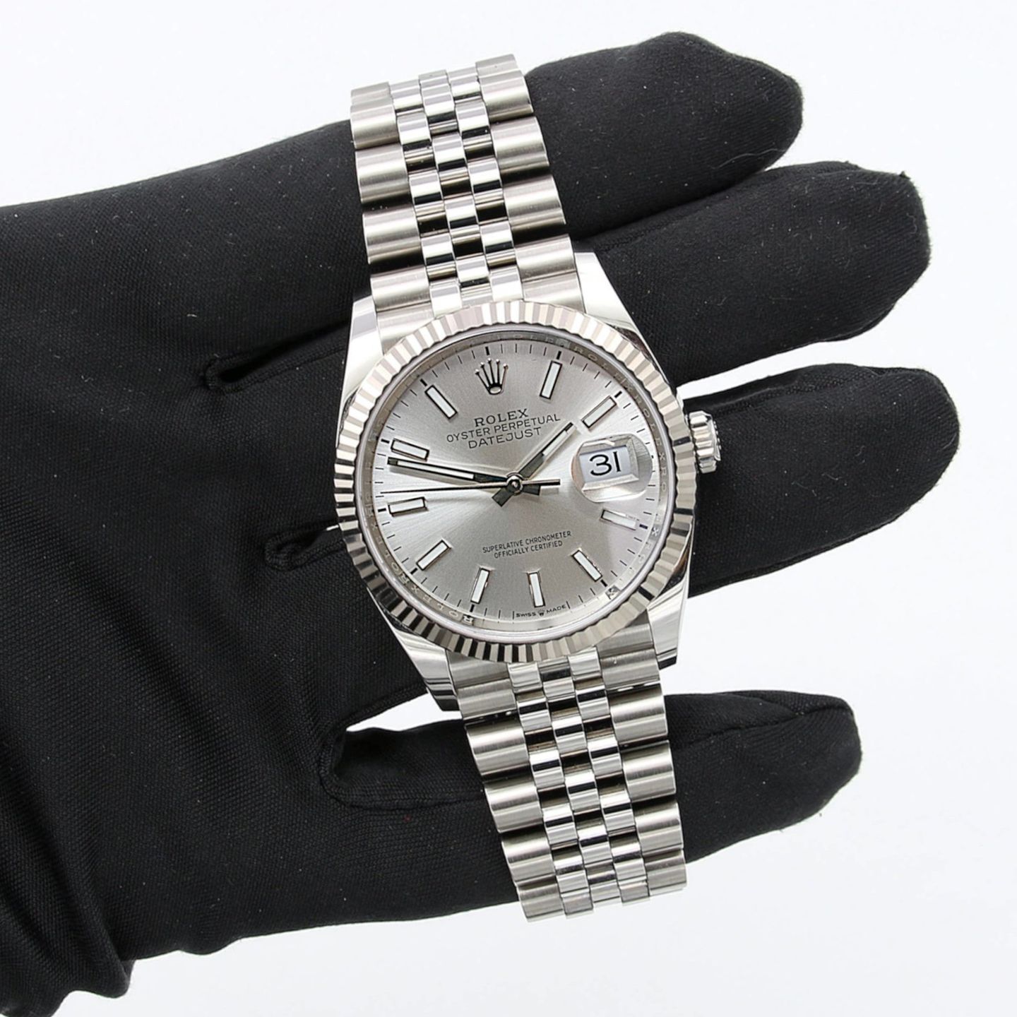 Rolex Datejust 36 126234 (Onbekend (willekeurig serienummer)) - Zilver wijzerplaat 36mm Staal (2/4)