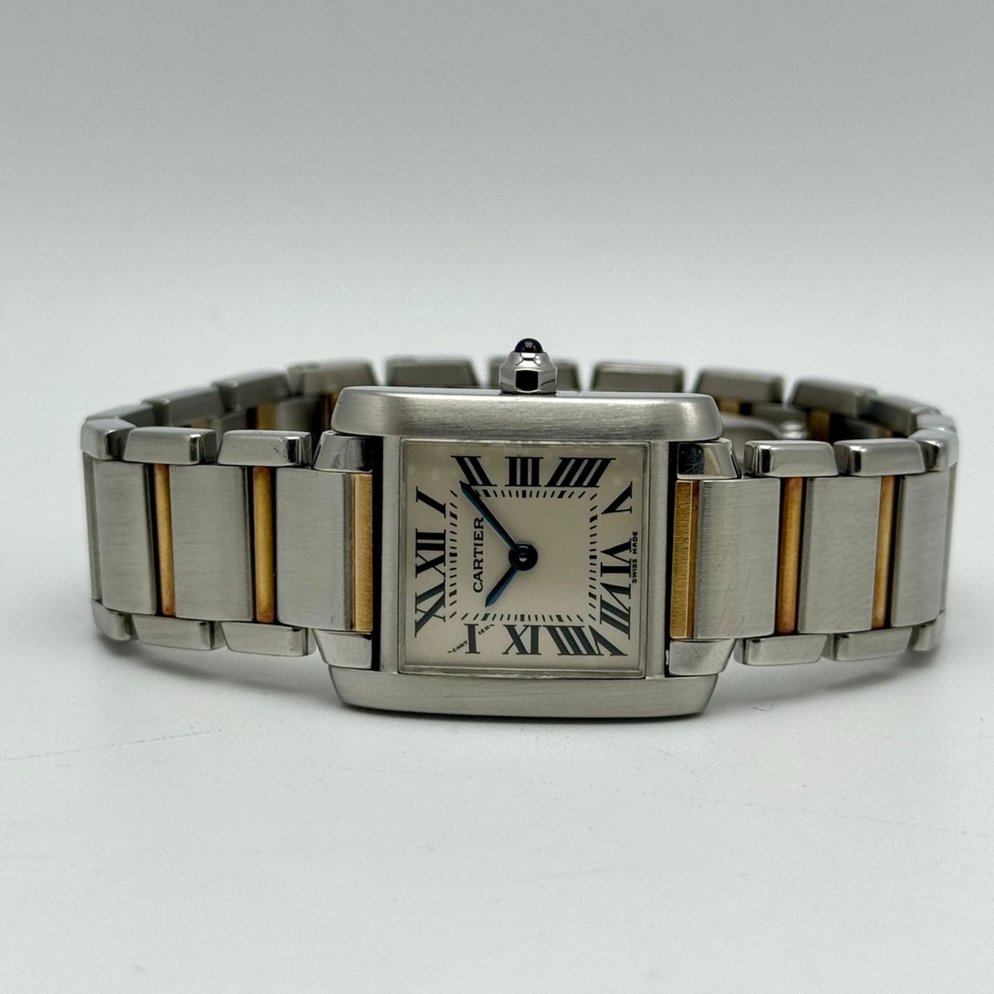 Cartier Tank Française 2384 (Onbekend (willekeurig serienummer)) - Wit wijzerplaat 25mm Staal (2/10)