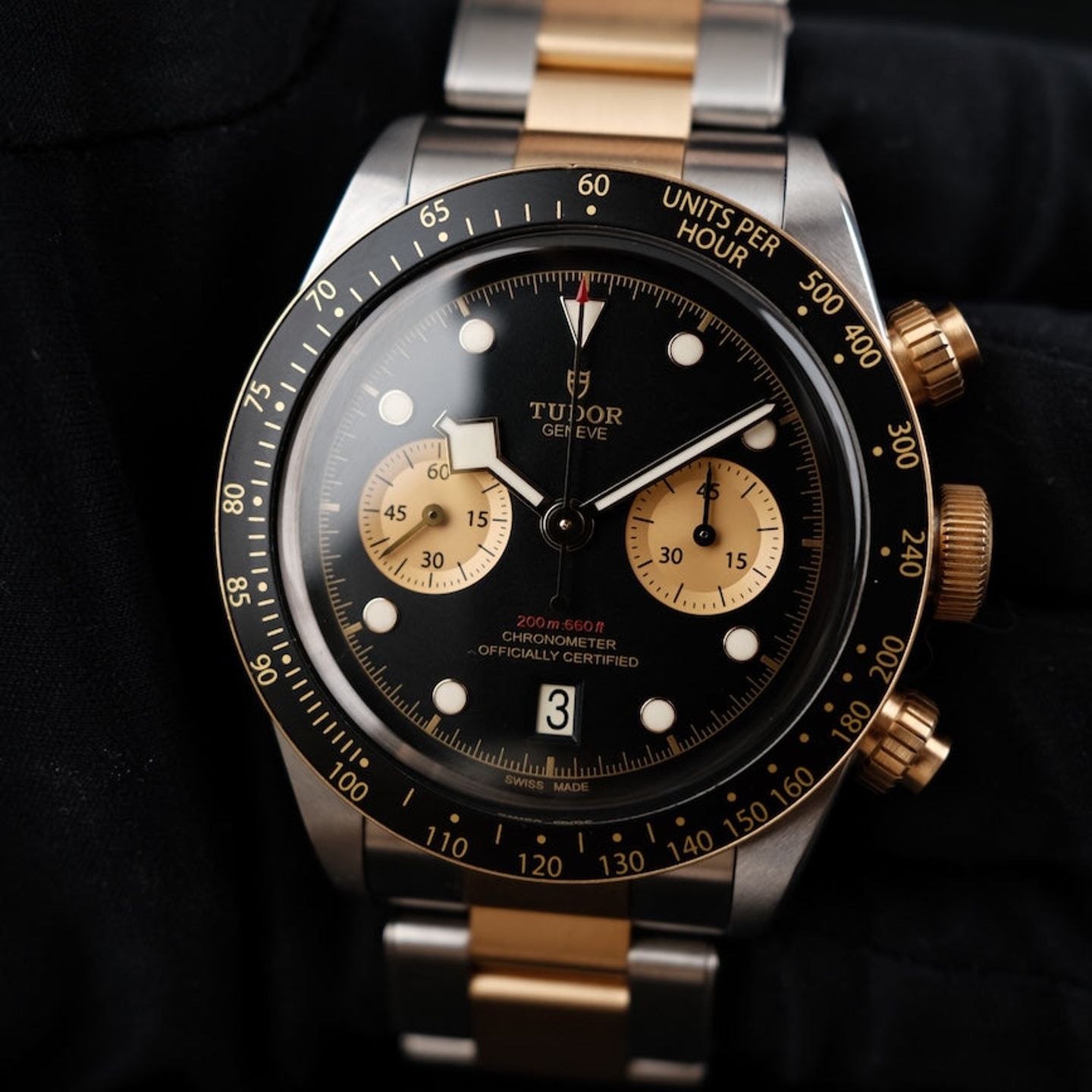 Tudor Black Bay Chrono 79363N (2019) - Black dial 41 mm Steel case (1/8)