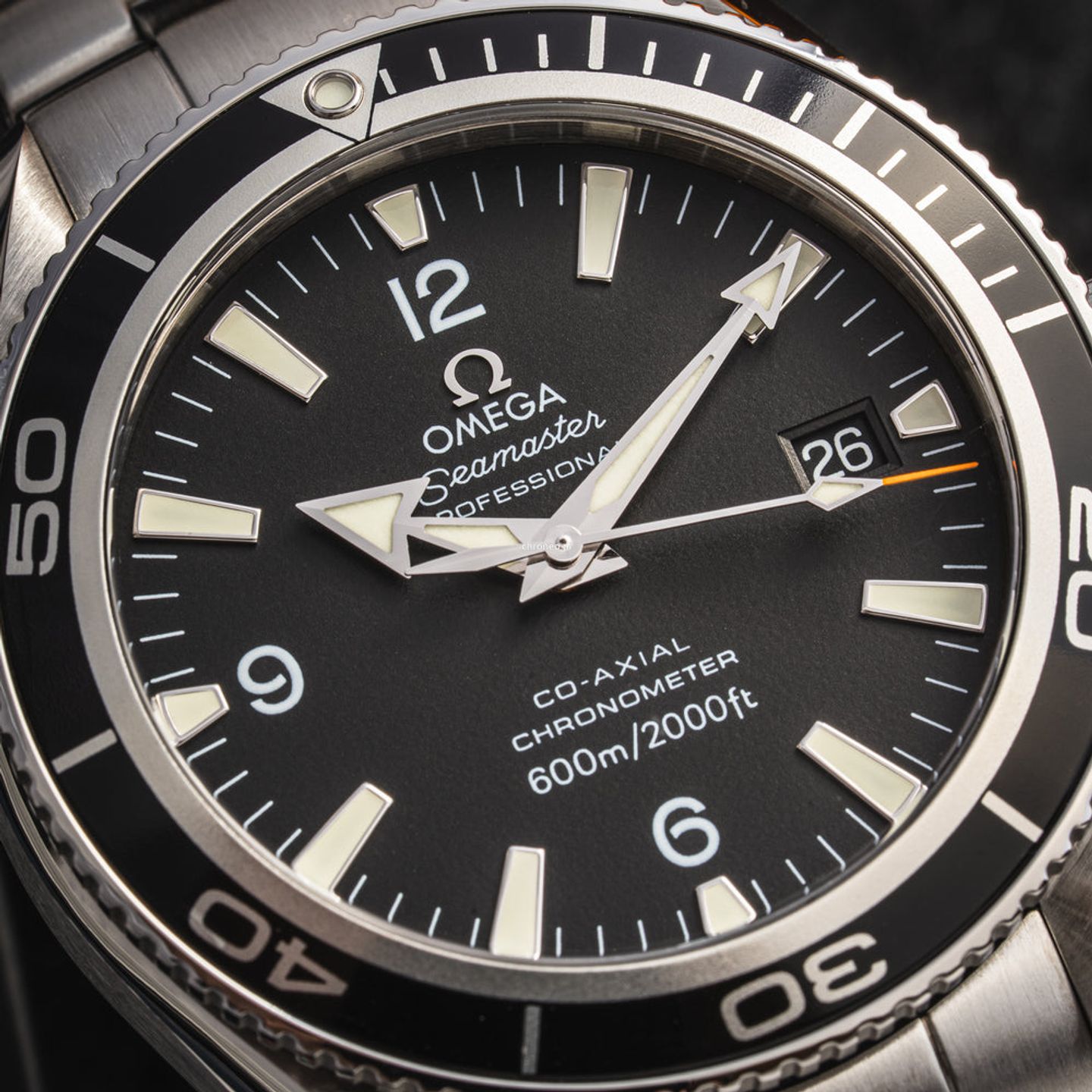 Omega Seamaster Planet Ocean 2201.50.00 (2011) - Zwart wijzerplaat 42mm Staal (2/8)