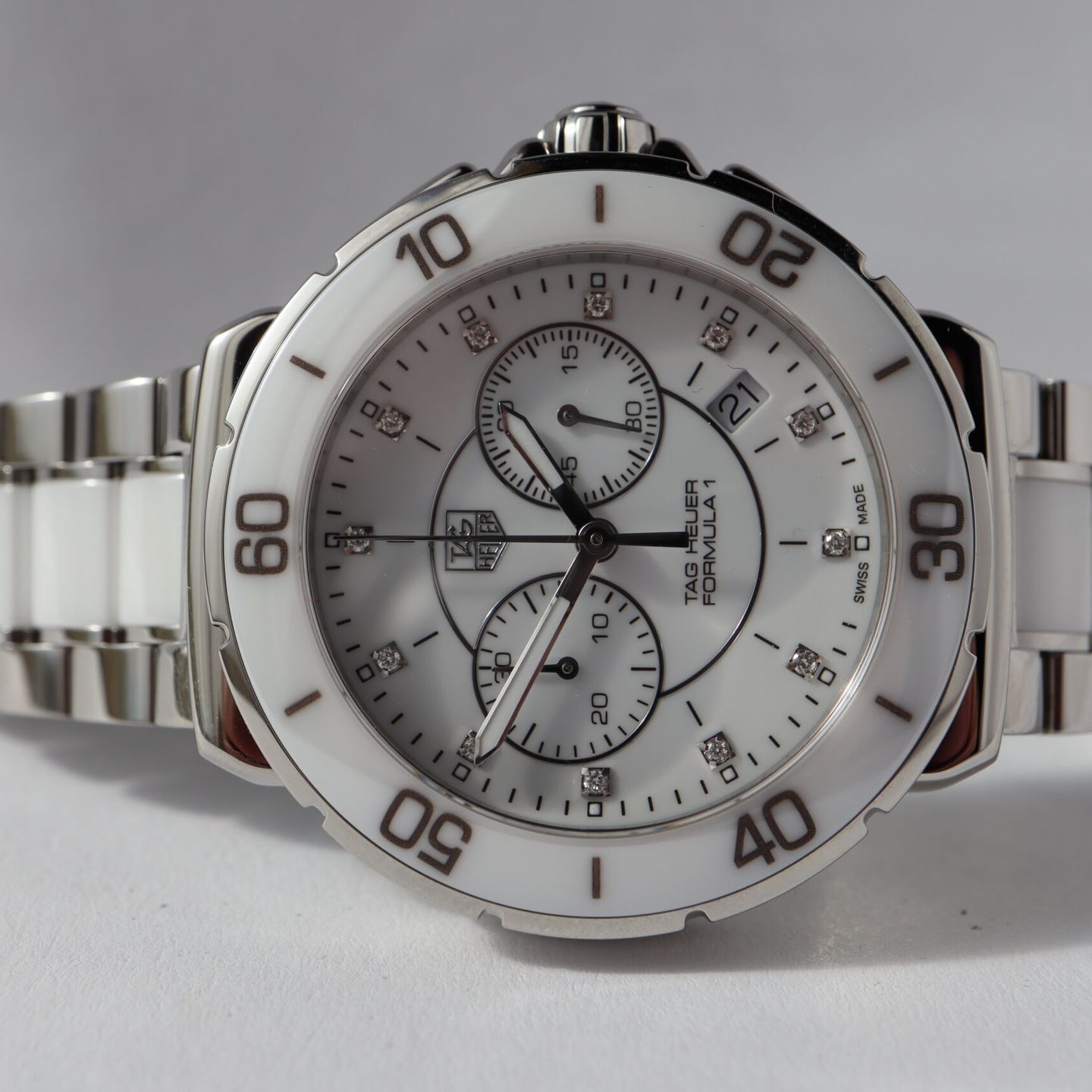 TAG Heuer Formula 1 Lady CAH1211.BA0863 (2024) - White dial 41 mm Steel case (2/8)