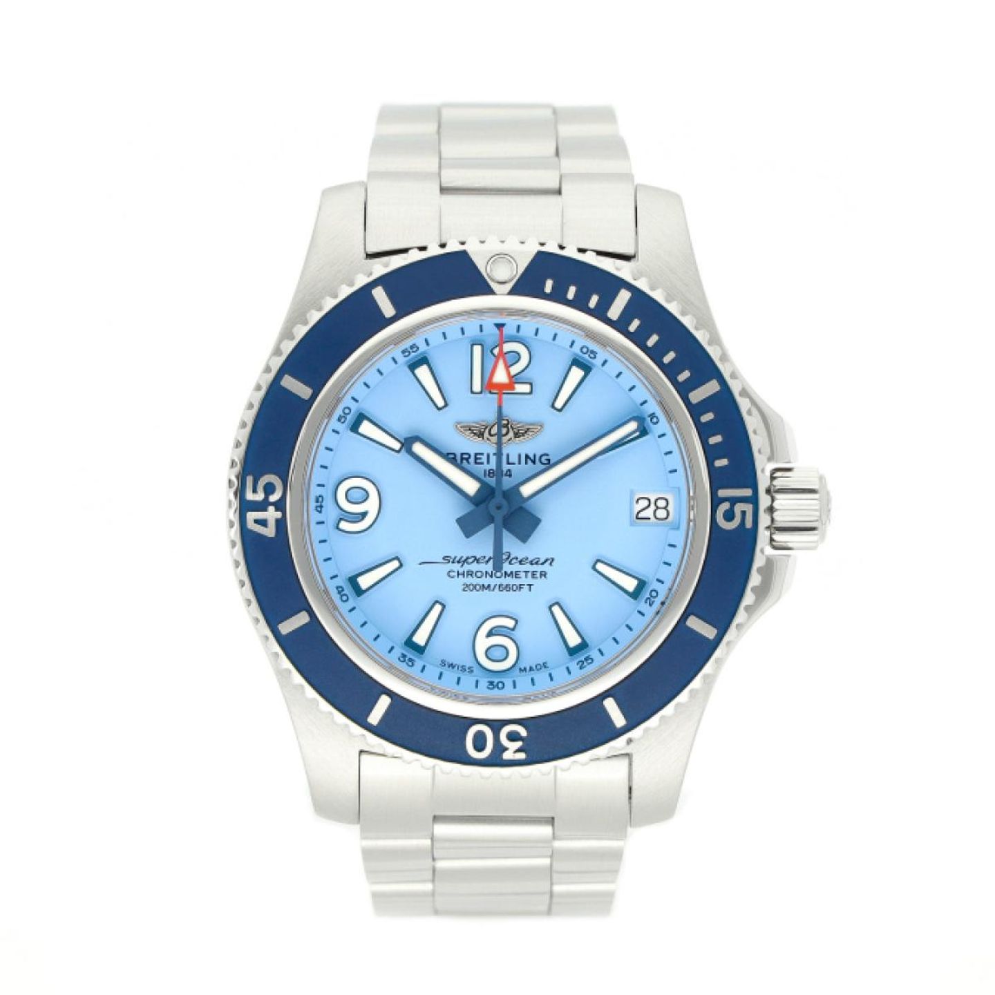 Breitling Superocean 36 A17316 (2022) - Blauw wijzerplaat 36mm Staal (1/5)