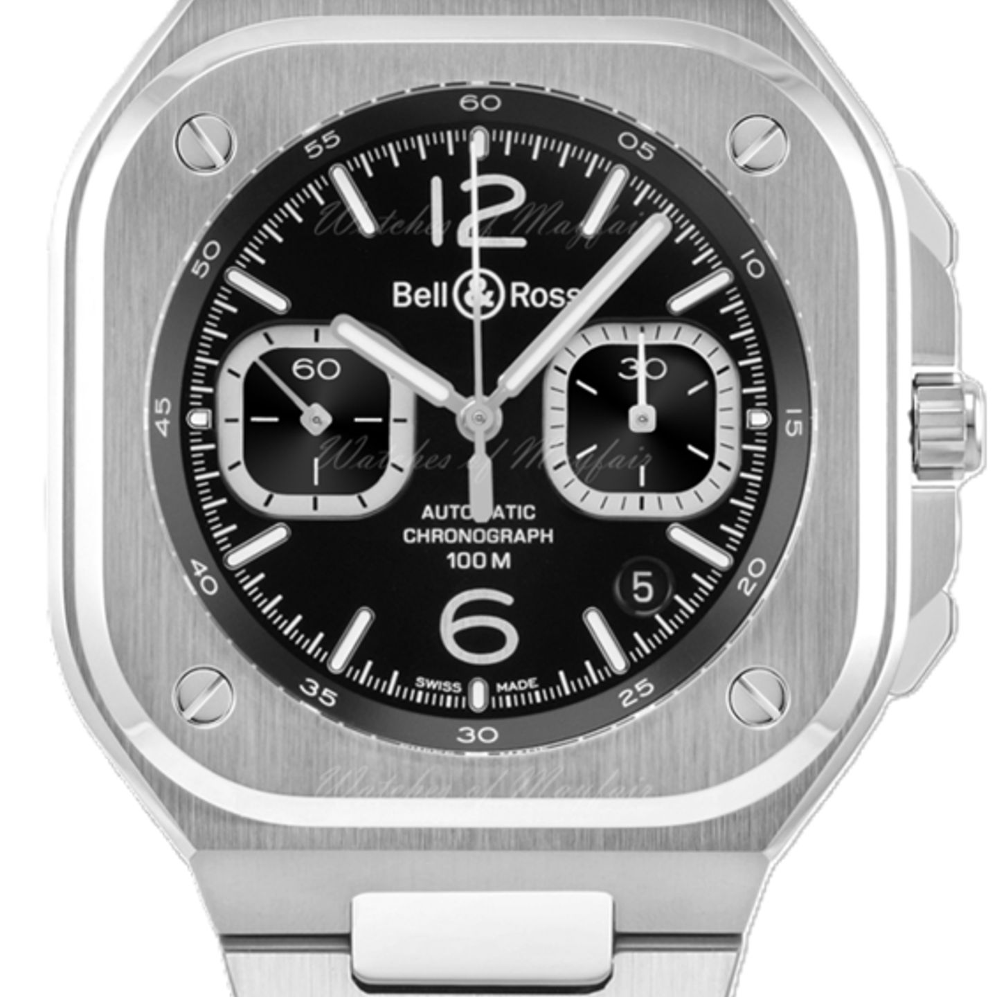 Bell & Ross BR 05 BR05C-BLC-ST/SST (2025) - Zwart wijzerplaat 43mm Staal (1/1)