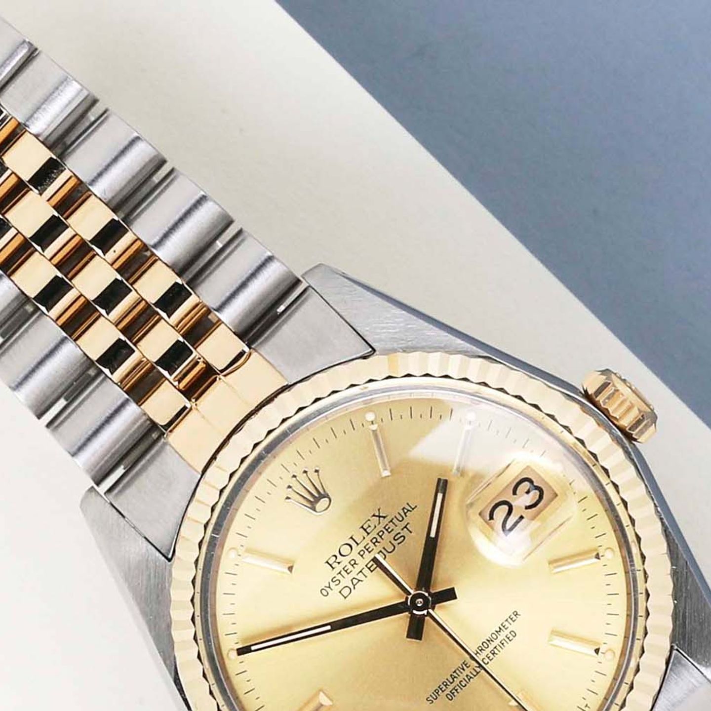 Rolex Datejust 36 16013 (1986) - 36mm Goud/Staal (3/8)