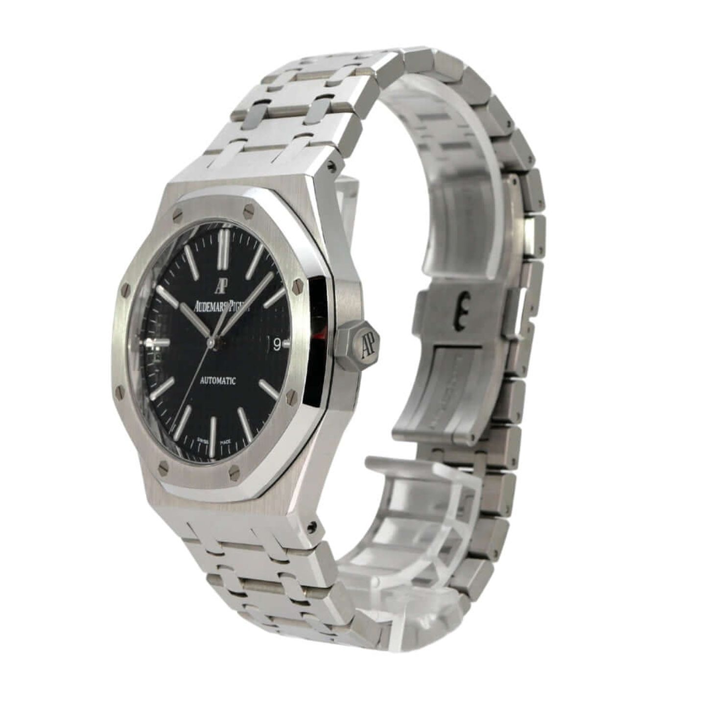 Audemars Piguet Royal Oak Selfwinding 15400ST.OO.1220ST.01 (2017) - Black dial 41 mm Steel case (3/8)