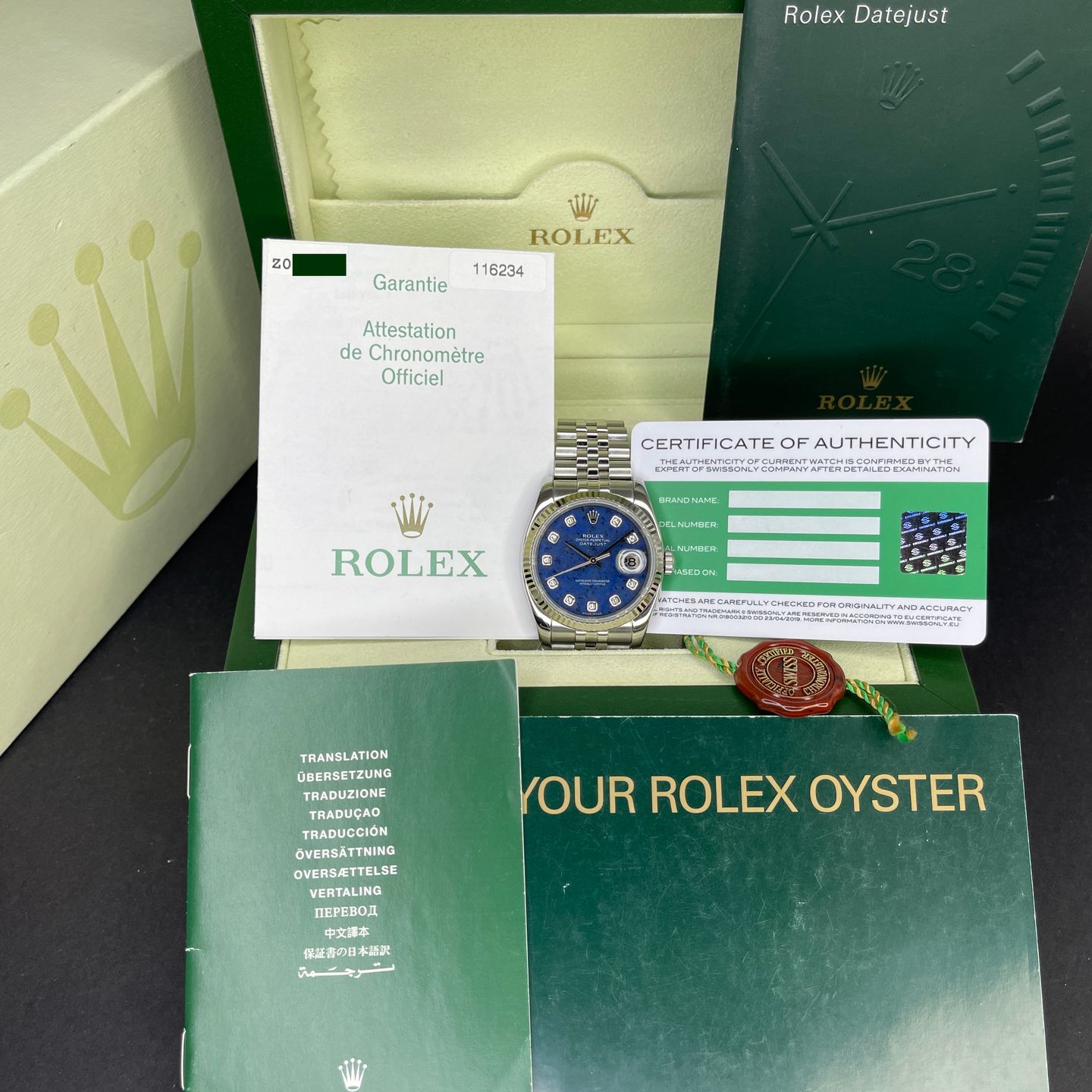 Rolex Datejust 36 116234 (2006) - Blue dial 36 mm Steel case (2/8)