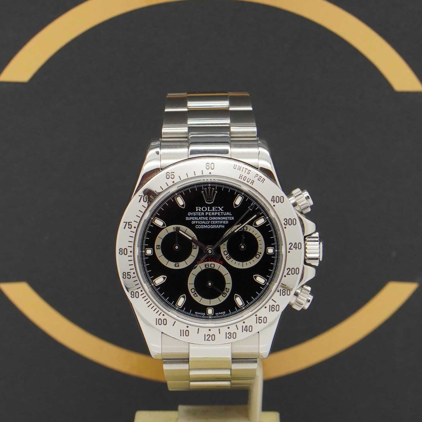 Rolex Daytona 116520 (2003) - Zwart wijzerplaat 40mm Staal (1/7)