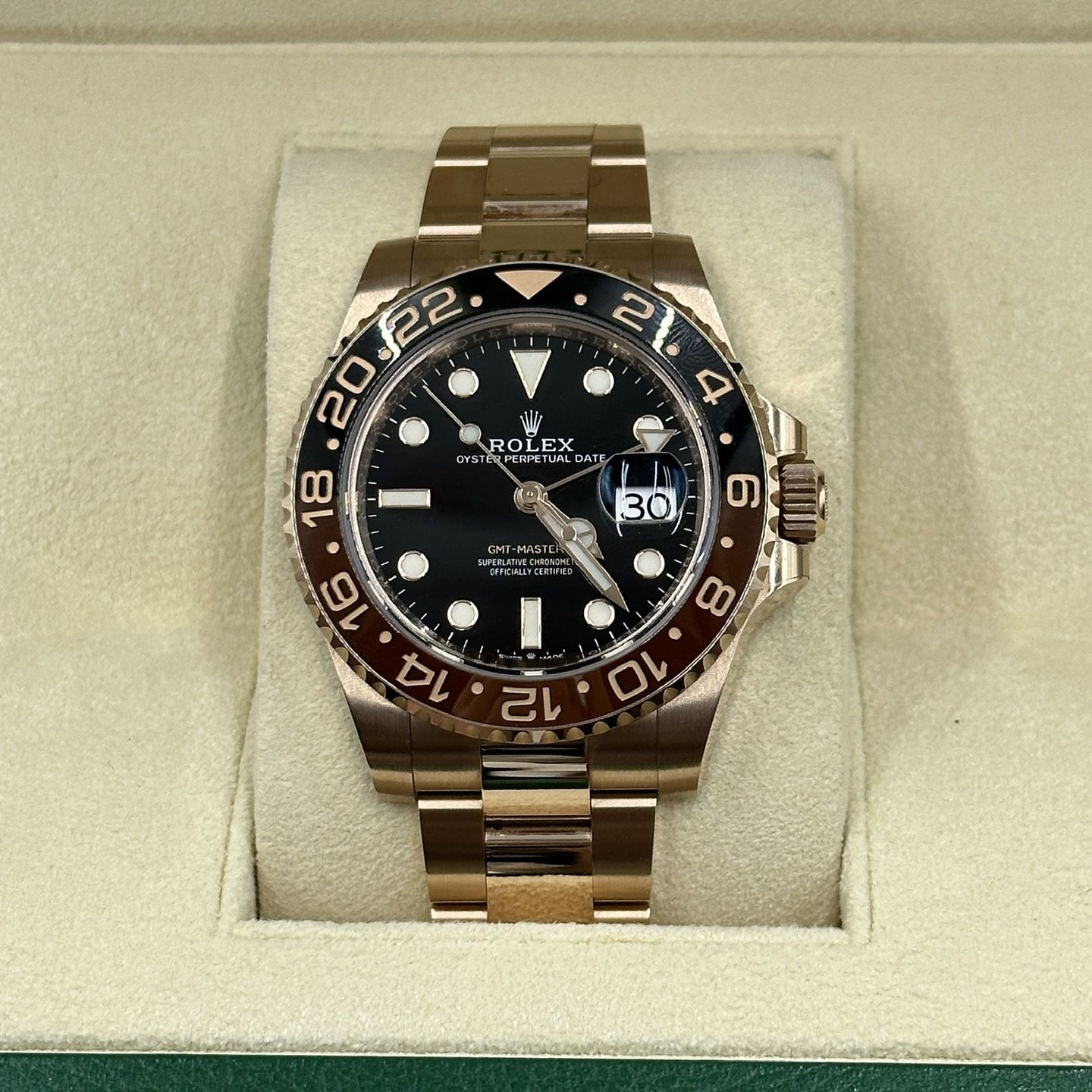 Rolex GMT-Master II 126715CHNR (Onbekend (willekeurig serienummer)) - Zwart wijzerplaat 40mm Roségoud (5/8)