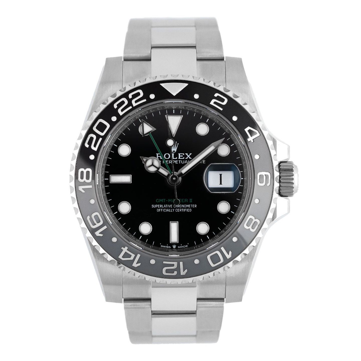 Rolex GMT-Master II 126710GRNR (2024) - Zwart wijzerplaat 40mm Staal (1/5)