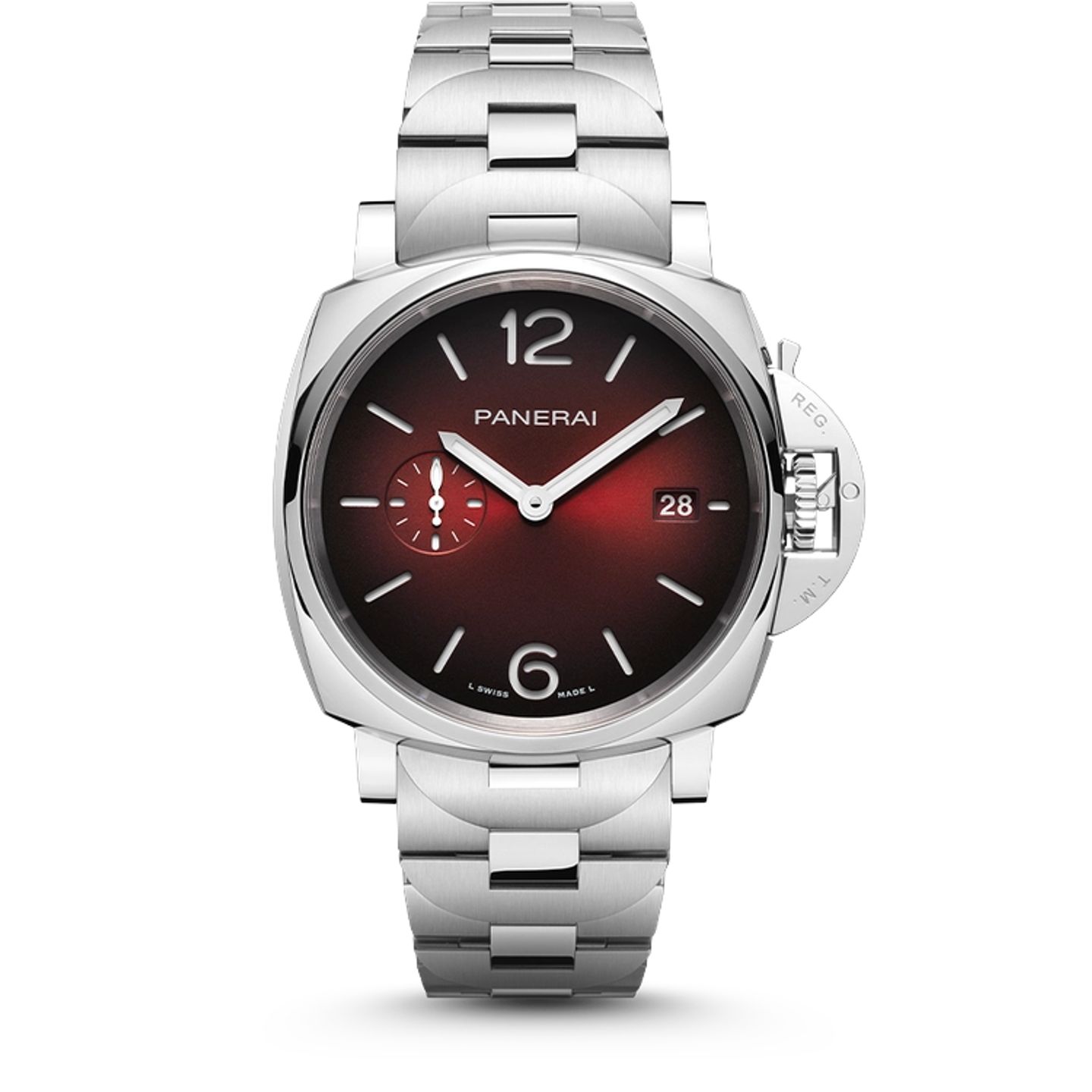 Panerai Luminor Due PAM01539 (2025) - Red dial 42 mm Steel case (1/1)