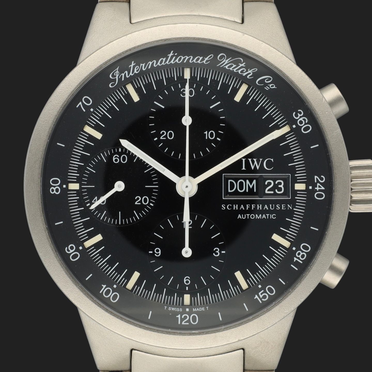 IWC GST IW370703 (2004) - Zwart wijzerplaat 40mm Titanium (2/8)