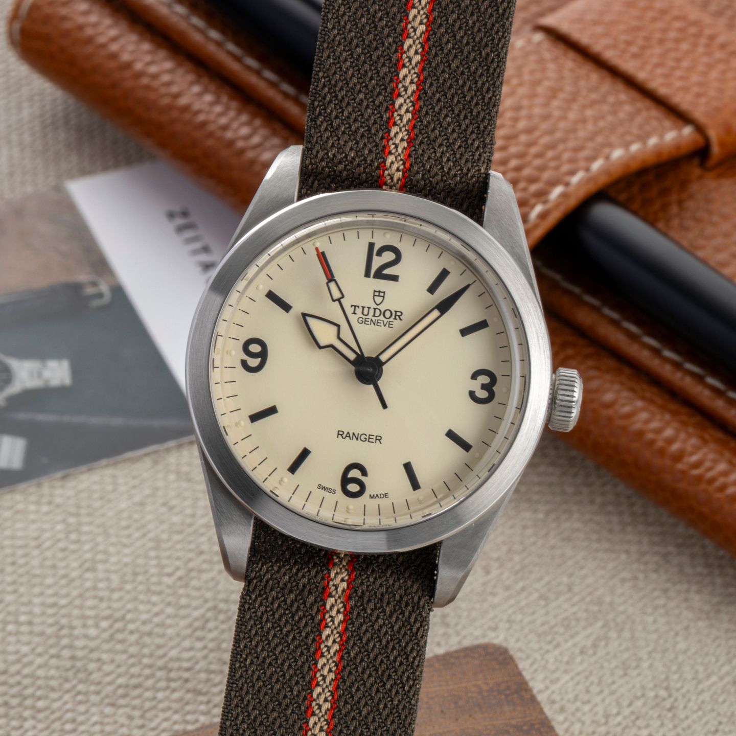 Tudor Ranger 79950 (Onbekend (willekeurig serienummer)) - Wit wijzerplaat 39mm Staal (3/8)