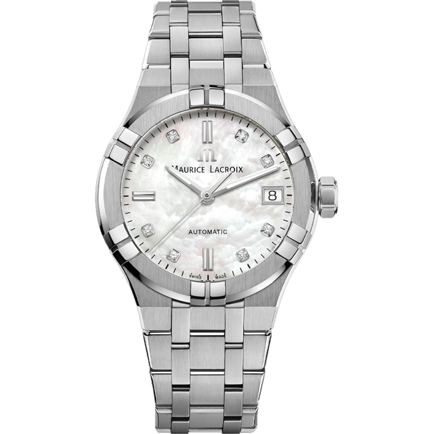 Maurice Lacroix Aikon AI6006-SS002-170-1 (2026) - Pearl dial 35 mm Steel case (1/1)
