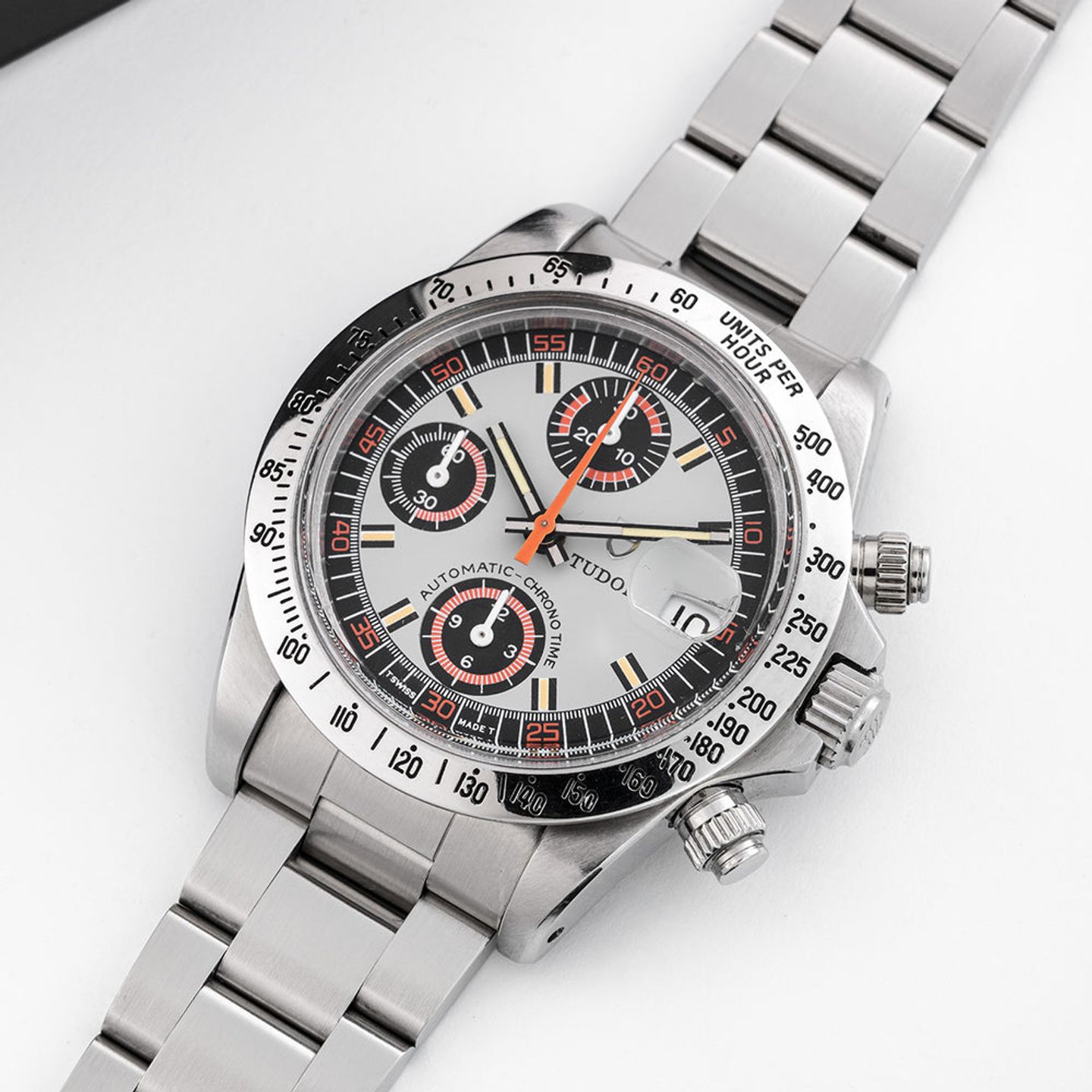 Tudor Oysterdate Big Block 94300 (Unknown (random serial)) - Grey dial 40 mm Steel case (8/8)