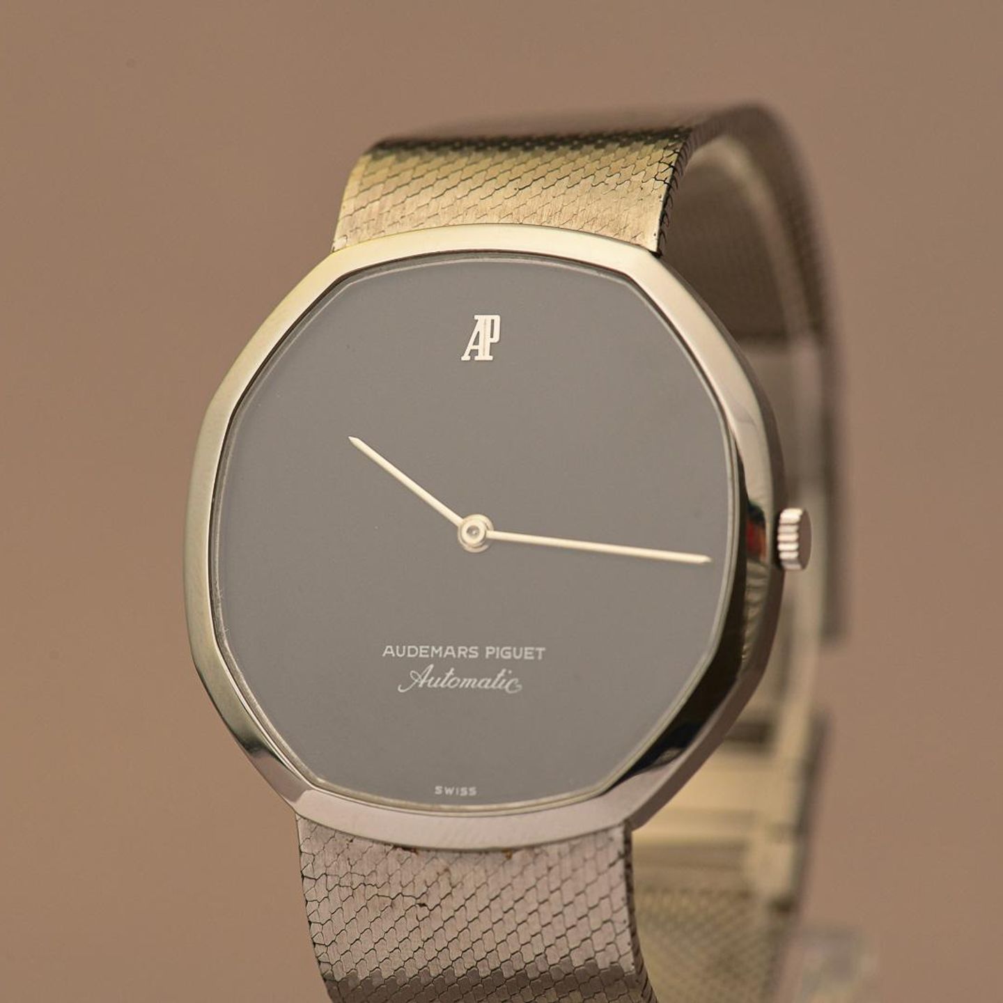 Audemars Piguet Vintage 4010 (1970) - Zwart wijzerplaat Onbekend Staal (8/16)