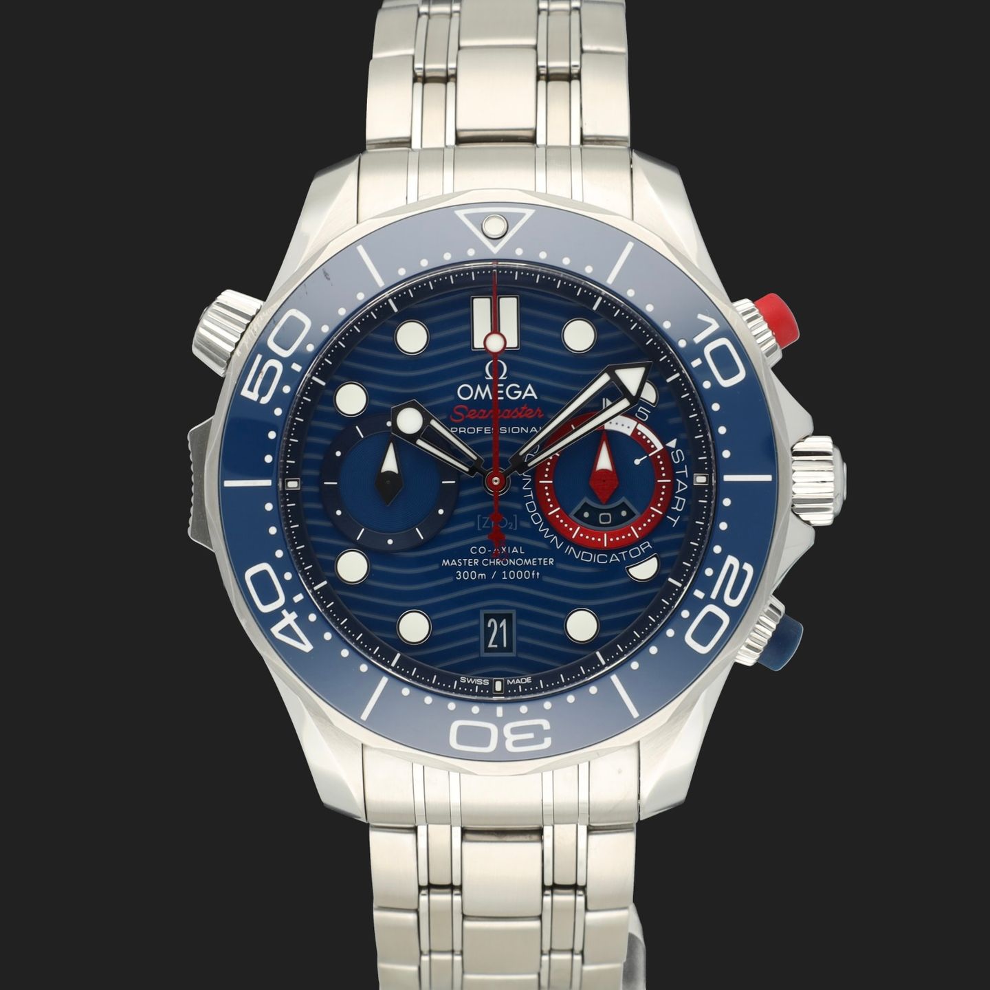 Omega Seamaster Diver 300 M 210.30.44.51.03.002 (2022) - Blue dial 44 mm Steel case (2/8)