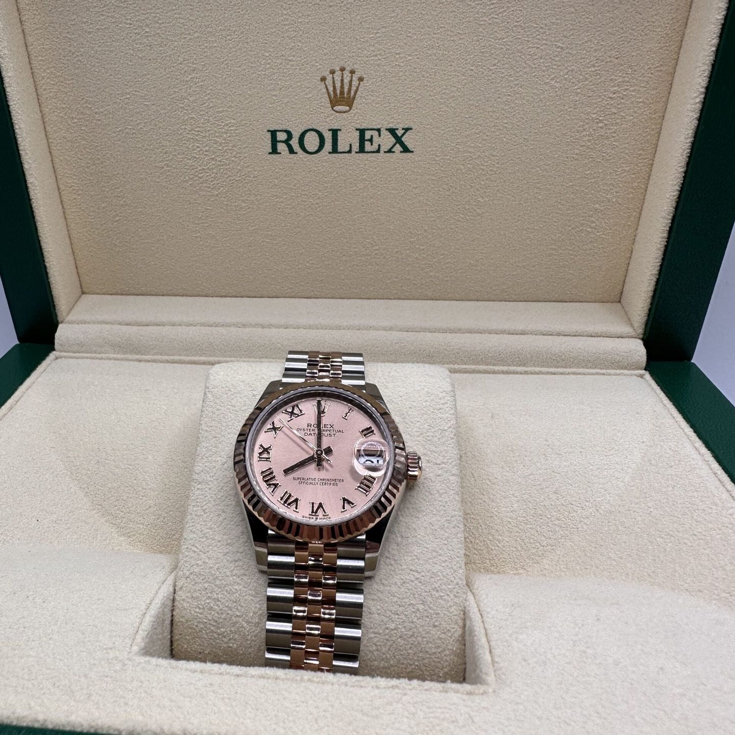 Rolex Datejust 31 278271 (2023) - Pink dial 31 mm Steel case (3/5)