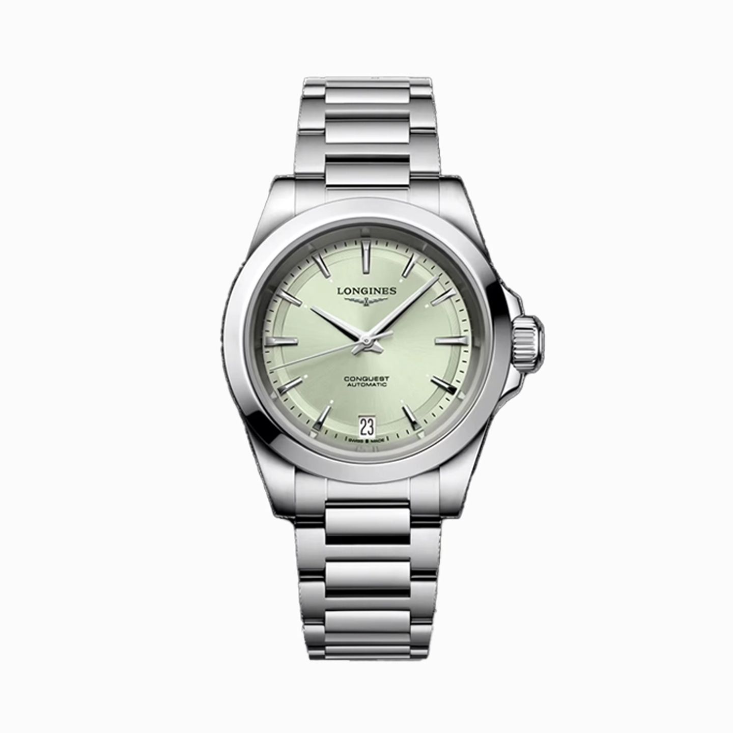 Longines Conquest L3.430.4.02.6 (2025) - Groen wijzerplaat 34mm Staal (1/1)