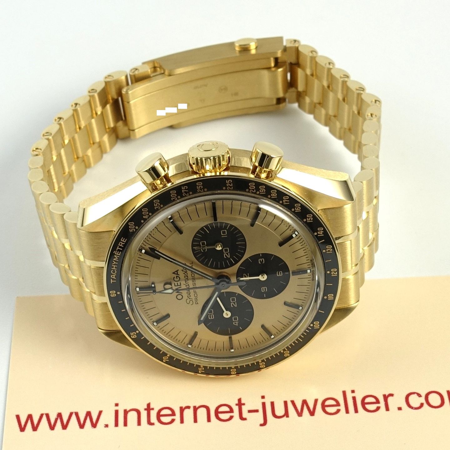 Omega Speedmaster Professional Moonwatch 310.60.42.50.99.002 (2024) - Champagne dial 42 mm Yellow Gold case (5/8)