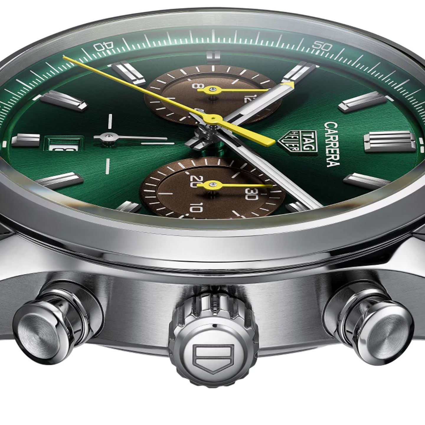 TAG Heuer Carrera CBN201K.FC6569 (2025) - Green dial 42 mm Steel case (3/5)