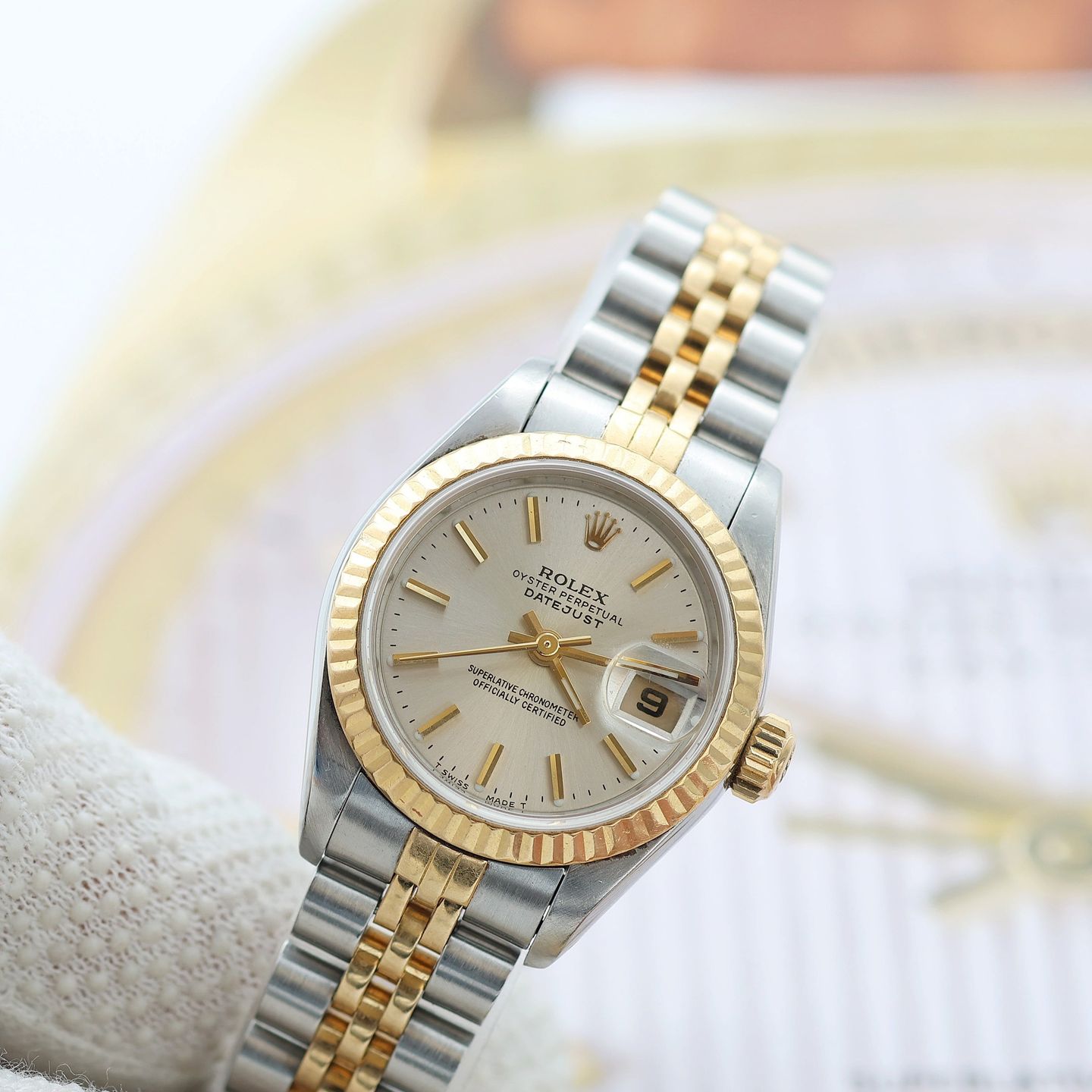 Rolex Lady-Datejust 69173 (Onbekend (willekeurig serienummer)) - 26mm Goud/Staal (8/8)