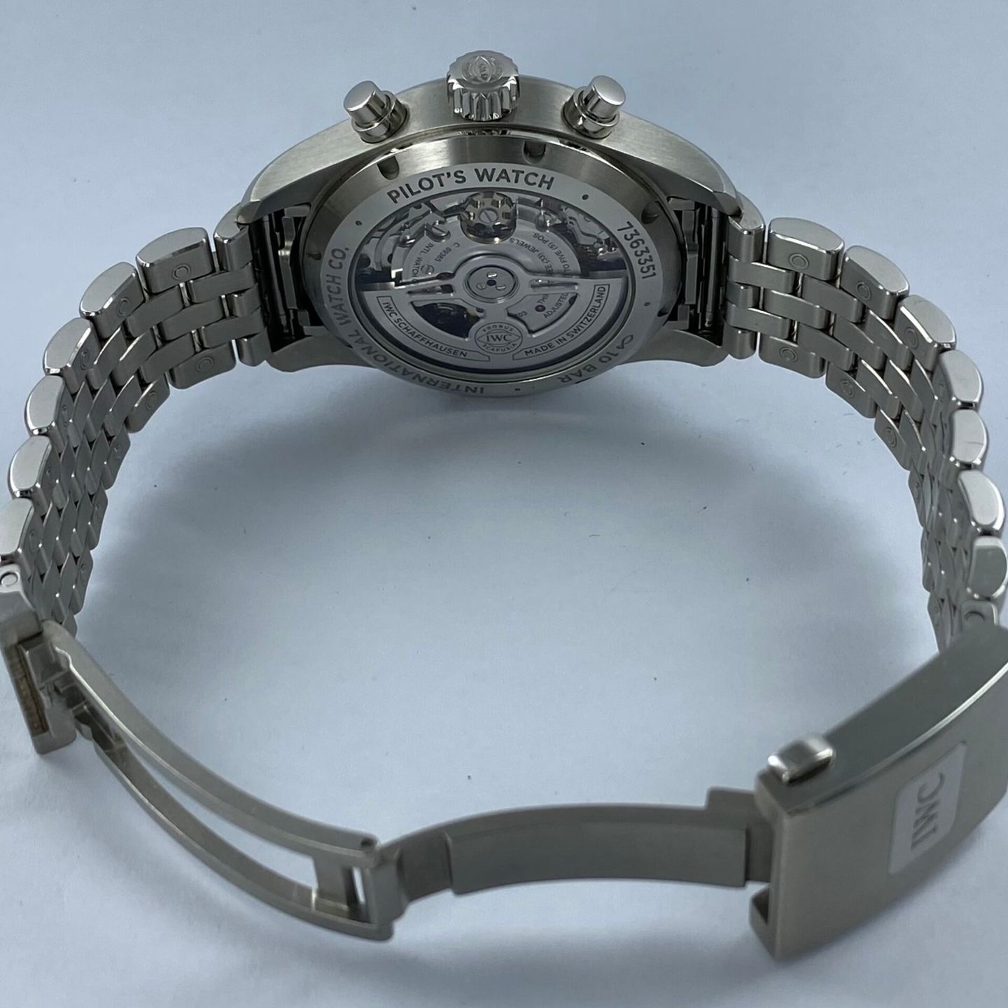 IWC Pilot Chronograph IW388102 (2023) - Blue dial 41 mm Steel case (6/6)