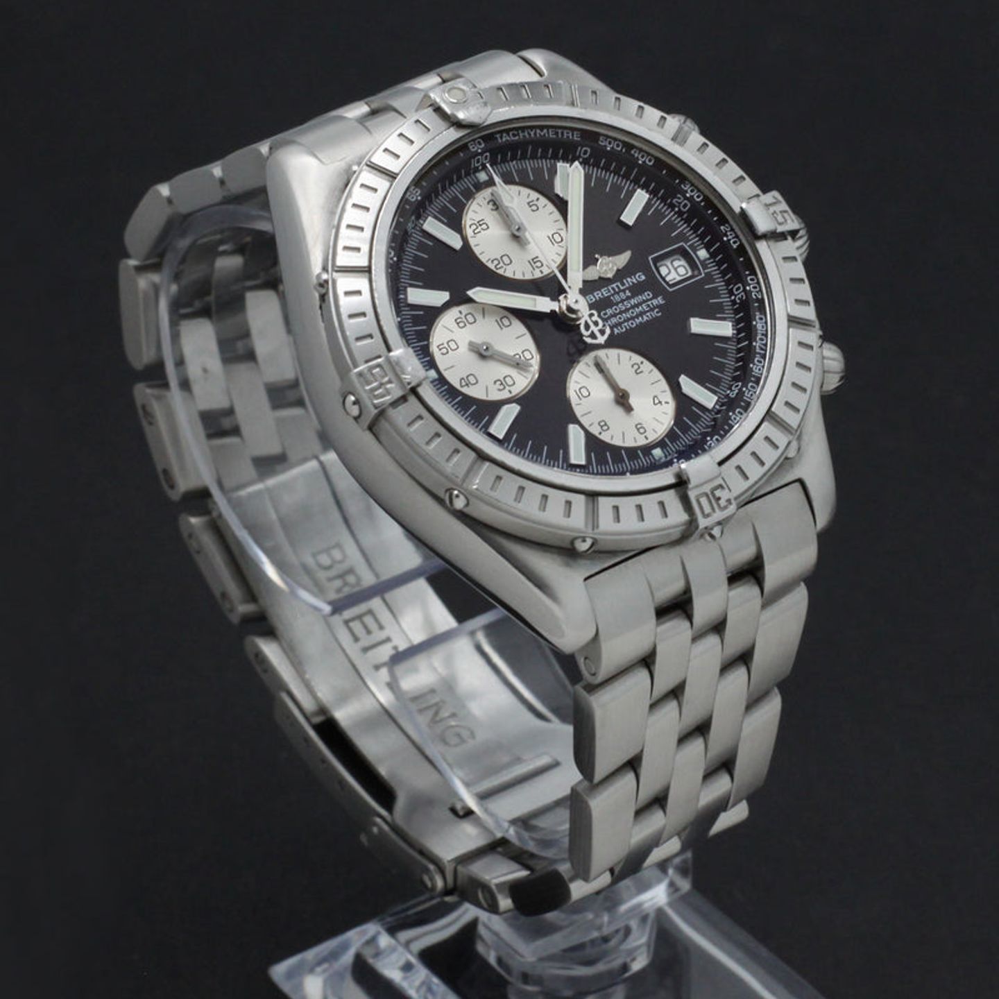 Breitling Crosswind Racing A13355 (2002) - Zwart wijzerplaat 43mm Staal (6/7)