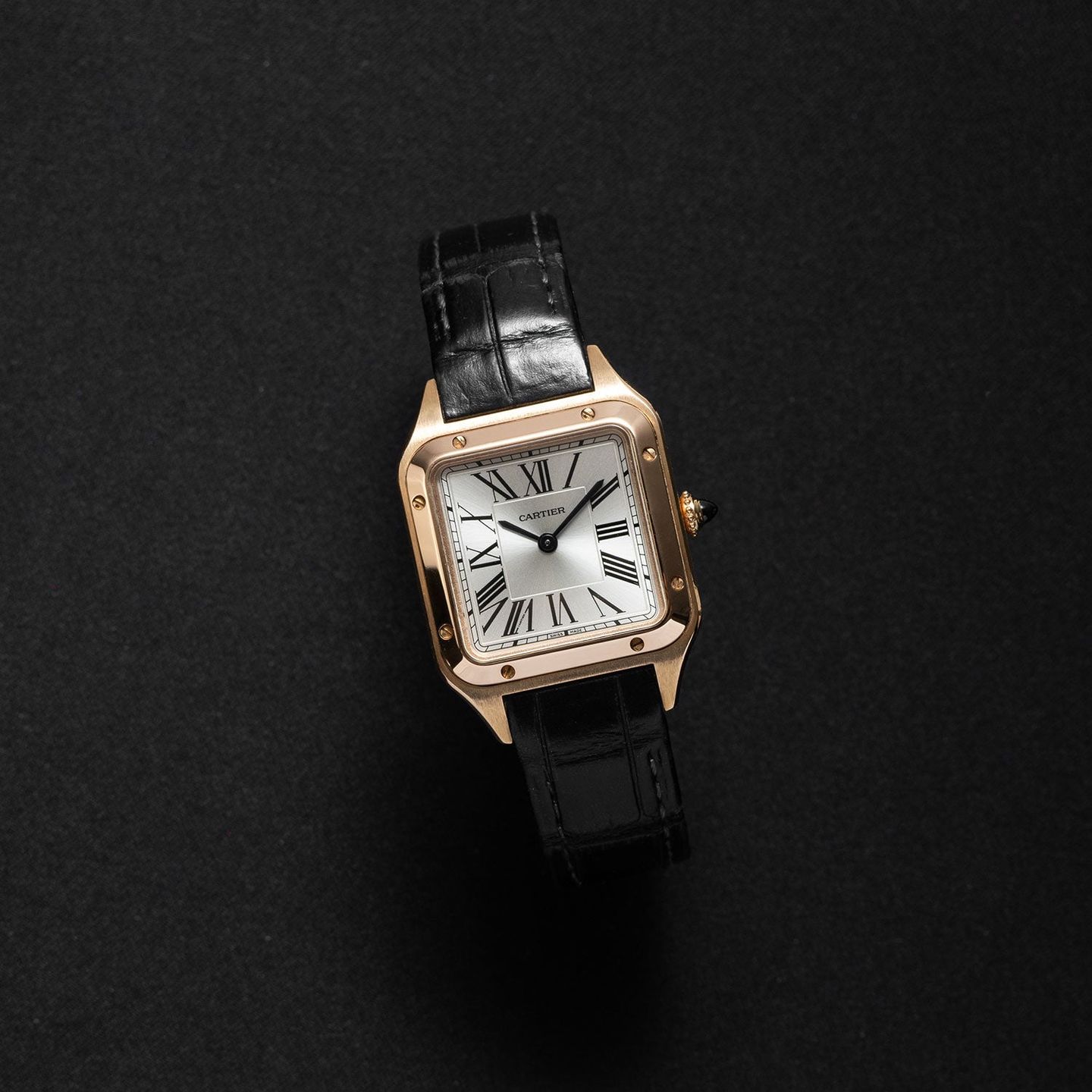 Cartier Santos Dumont WGSA0022 (2020) - Zilver wijzerplaat 28mm Roségoud (2/5)