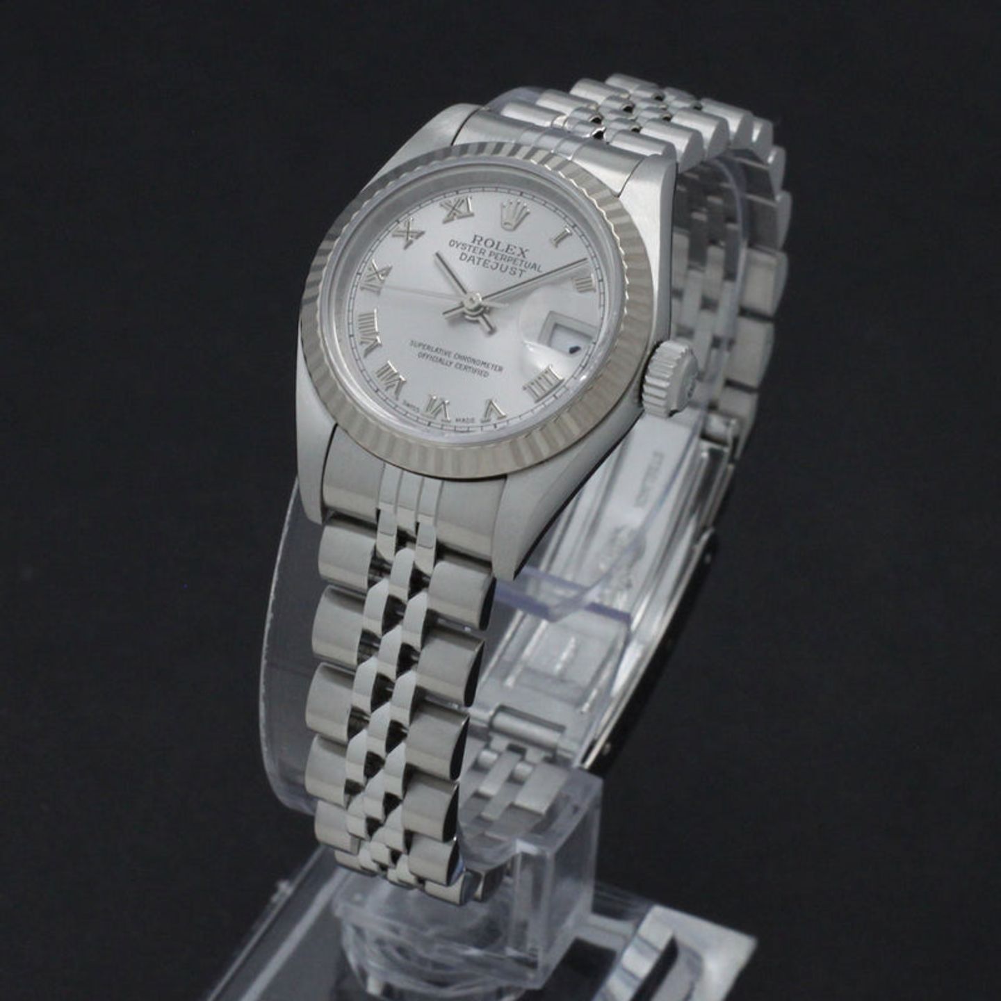 Rolex Lady-Datejust 79174 (2001) - Grey dial 26 mm Steel case (2/7)