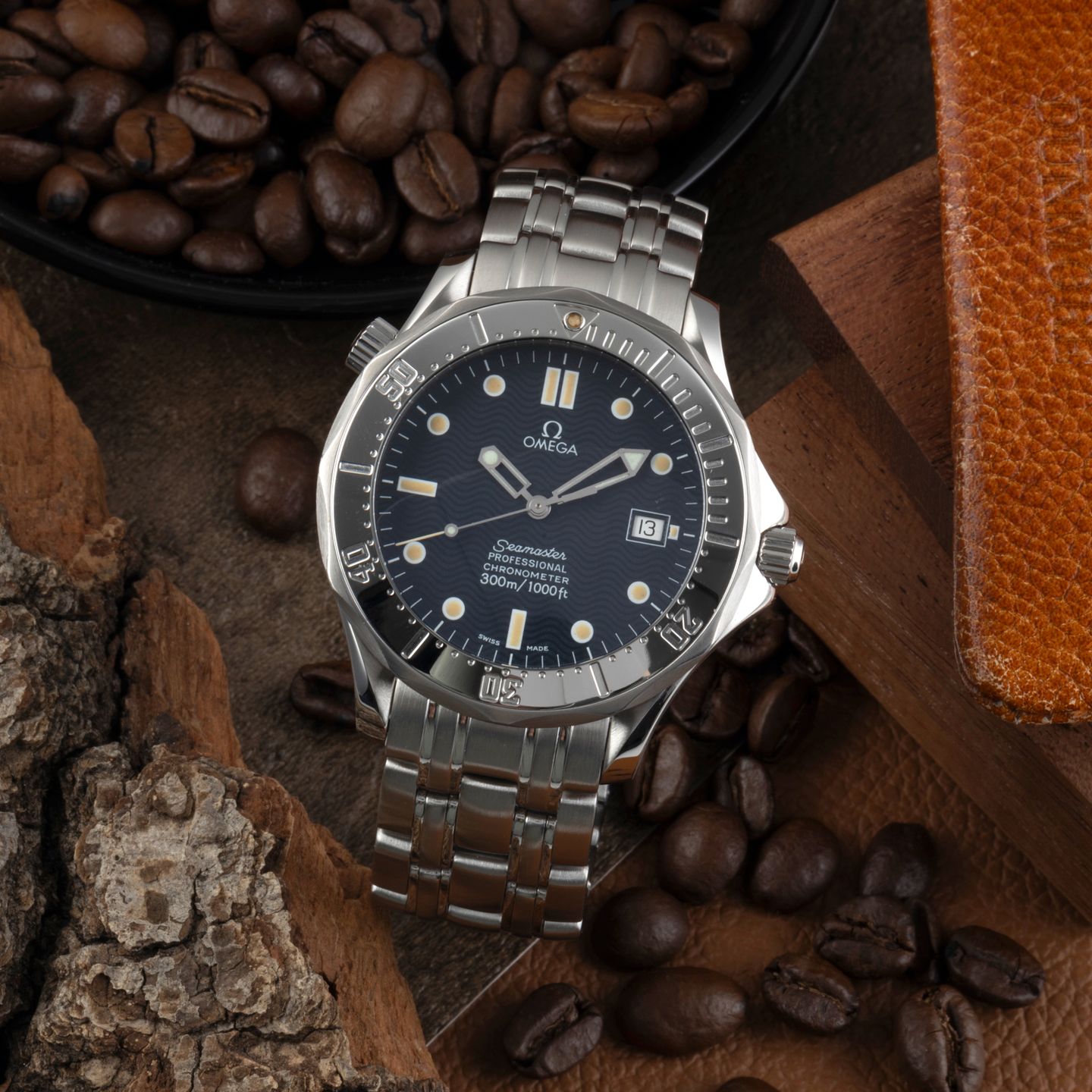 Omega Seamaster Diver 300 M 2532.80.00 (1999) - Blauw wijzerplaat 41mm Staal (1/8)