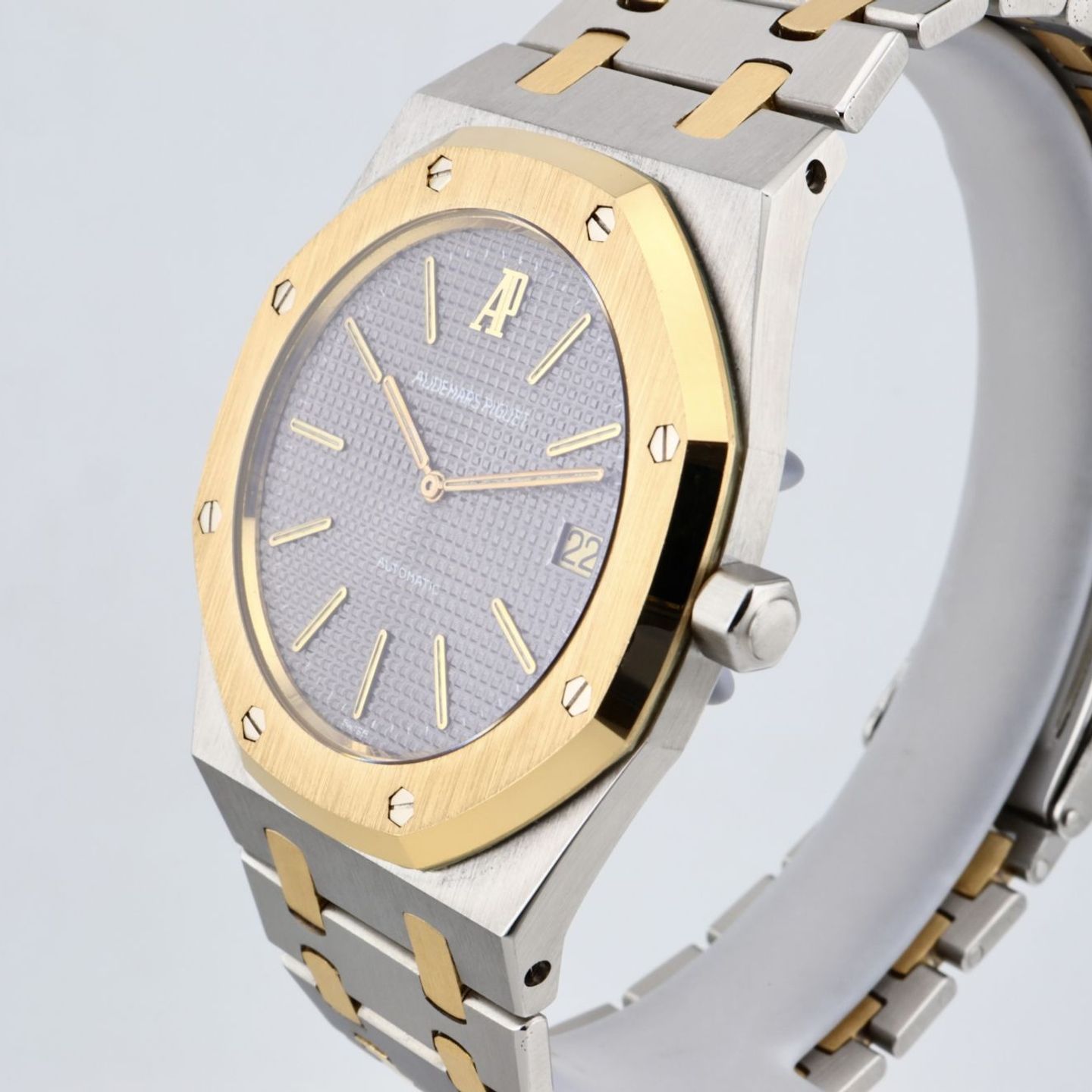 Audemars Piguet Royal Oak Jumbo 5402SA (Onbekend (willekeurig serienummer)) - Grijs wijzerplaat 39mm Goud/Staal (6/16)
