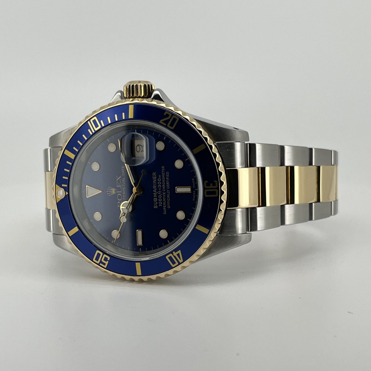 Rolex Submariner Date 16613 (2002) - 40mm Goud/Staal (4/8)