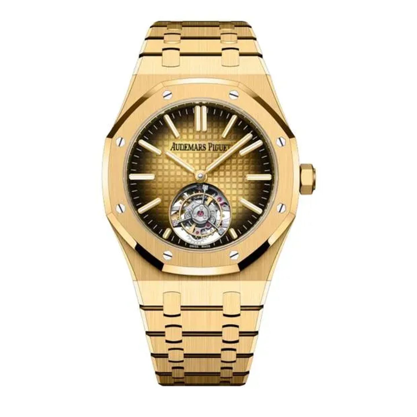 Audemars Piguet Royal Oak Tourbillon 26730BA.OO.1320BA.01 (2025) - Champagne dial 41 mm Yellow Gold case (6/6)