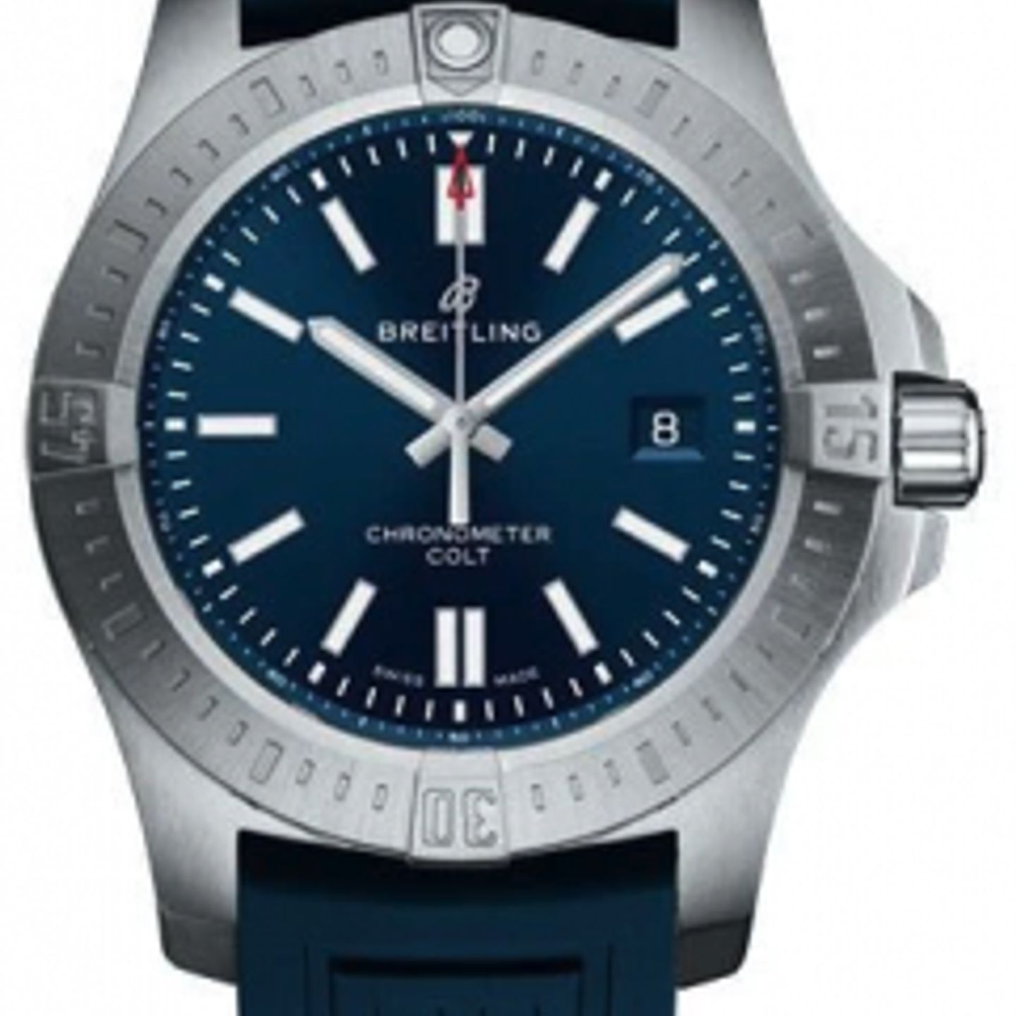 Breitling Colt Automatic A17388 (Unknown (random serial)) - Blue dial 44 mm Steel case (1/1)