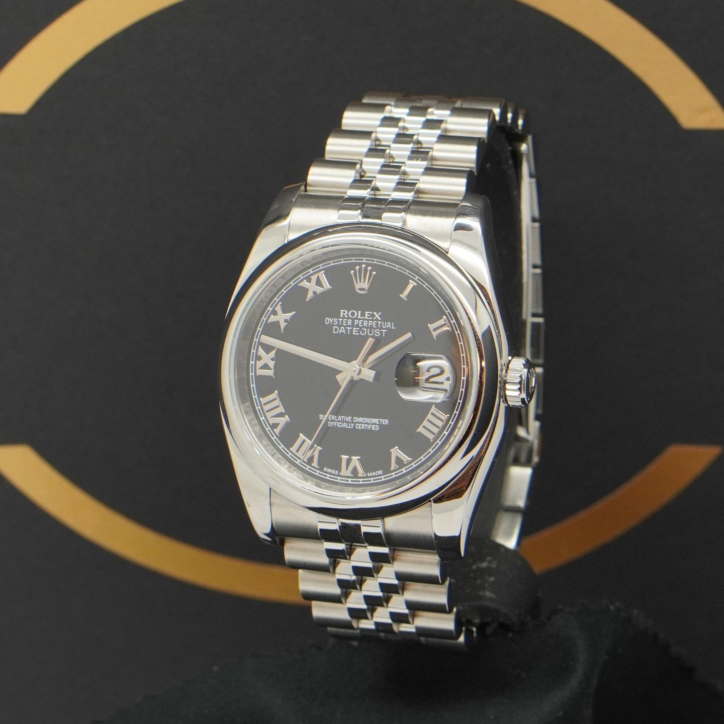 Rolex Datejust 36 116200 (2013) - Black dial 36 mm Steel case (2/7)