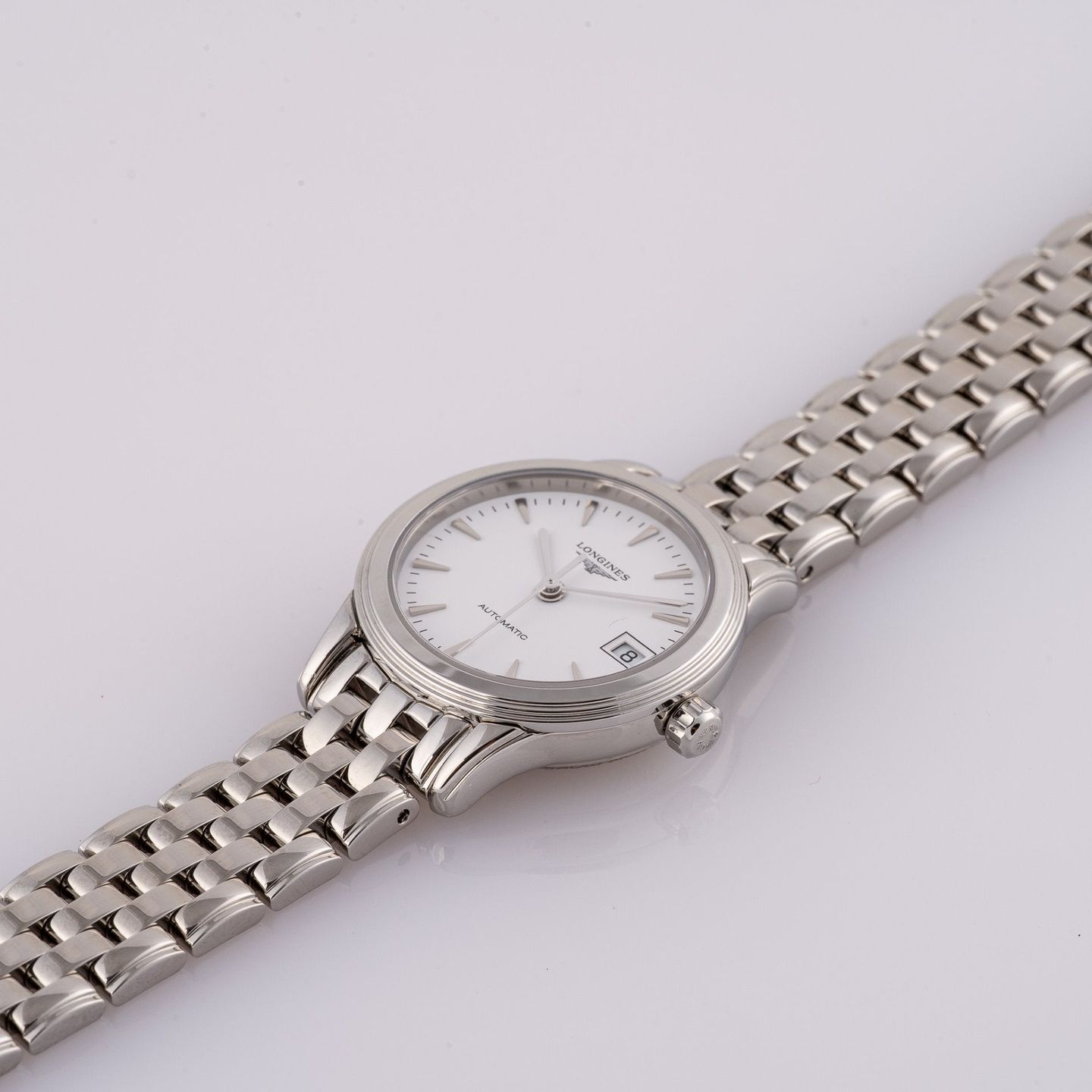 Longines Flagship L4.274.4.12.6 (2018) - 26mm Staal (7/8)