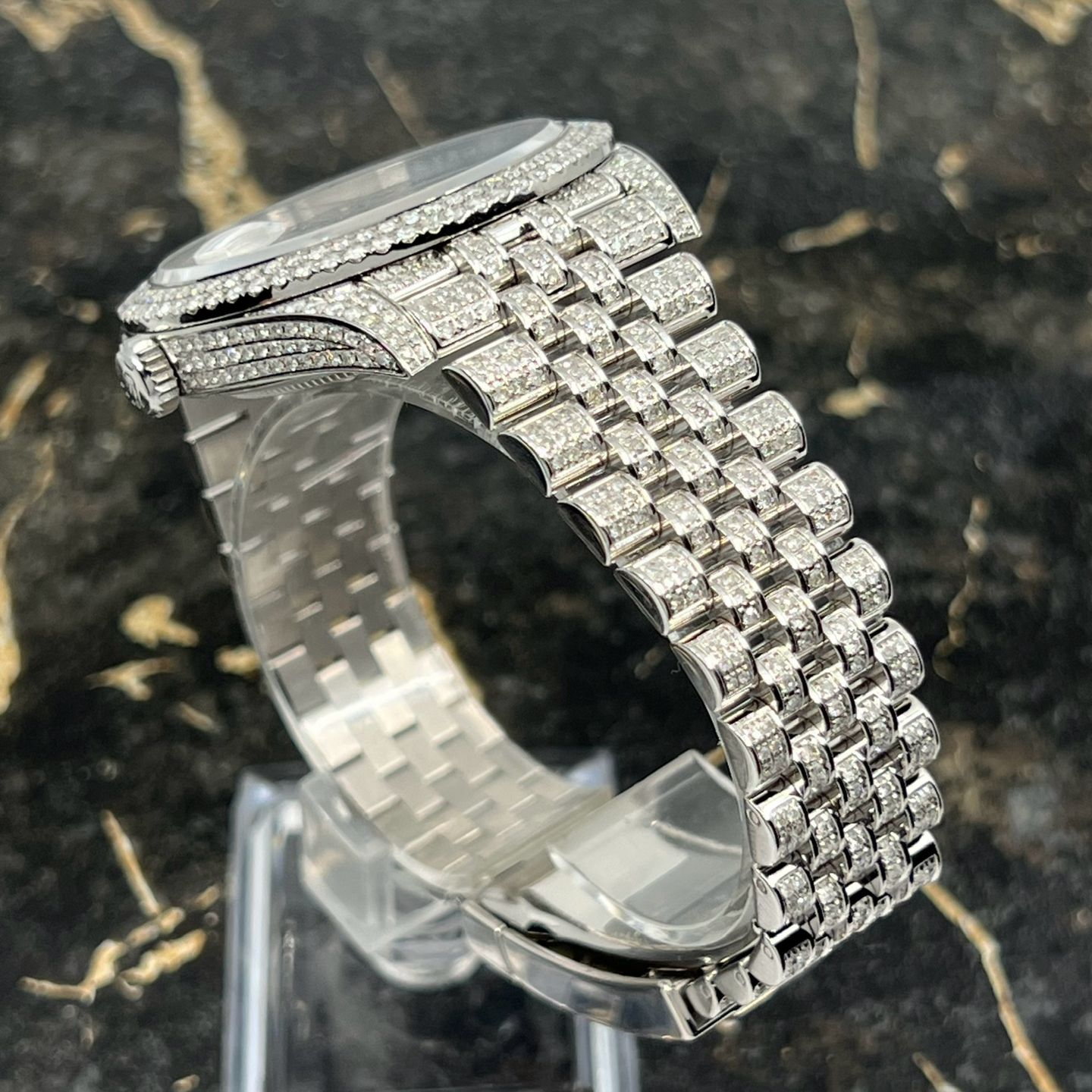 Rolex Datejust 41 126300 (2021) - Diamant wijzerplaat 41mm Staal (7/8)