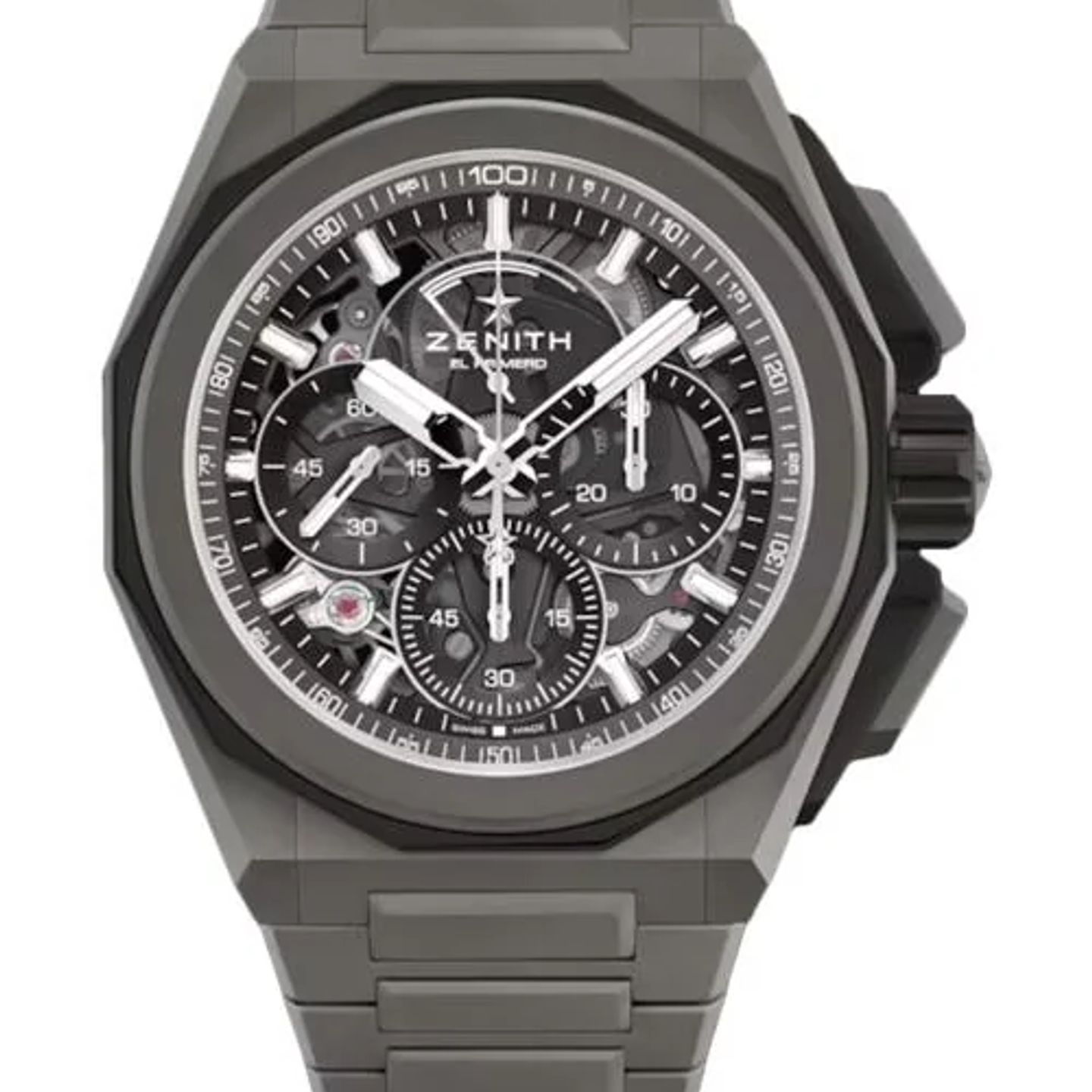 Zenith Defy 97.9100.9004/02.I001 (2026) - Zwart wijzerplaat 45mm Titanium (1/1)