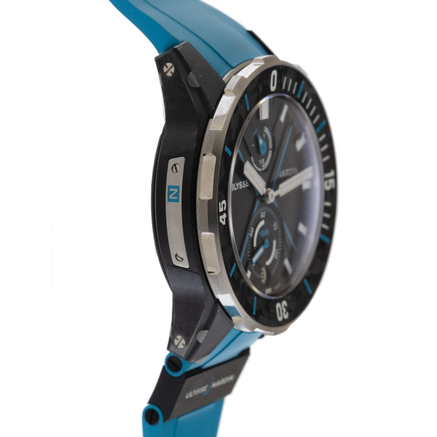 Ulysse Nardin Marine 1183-170-2B/3A (2025) - Zwart wijzerplaat 45mm Staal (5/7)