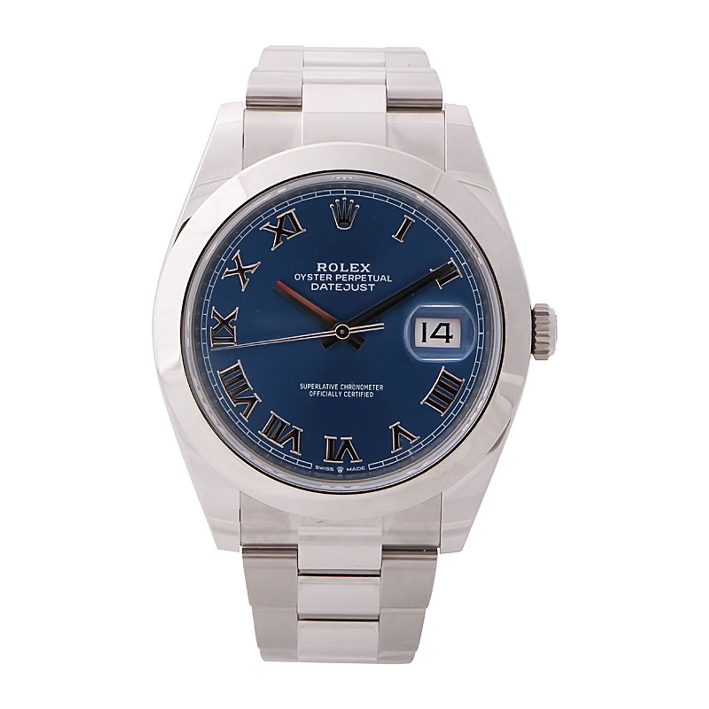 Rolex Datejust 41 126300 (2024) - Blauw wijzerplaat 41mm Staal (1/4)