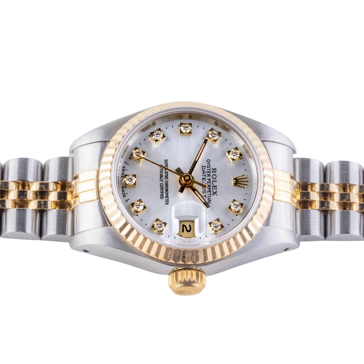 Rolex Lady-Datejust 69173 (1987) - Silver dial 26 mm Gold/Steel case (6/8)