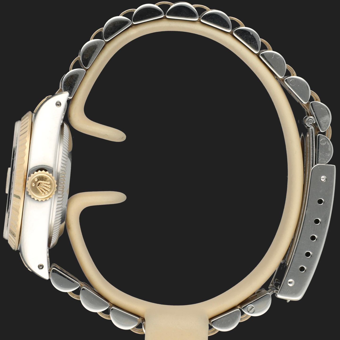 Rolex Lady-Datejust 69173 (Unknown (random serial)) - Champagne dial 26 mm Gold/Steel case (7/8)