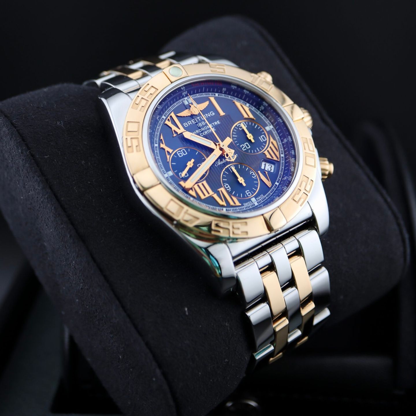 Breitling Chronomat 44 CB0110121C1C1 (2012) - Blue dial 44 mm Steel case (2/7)